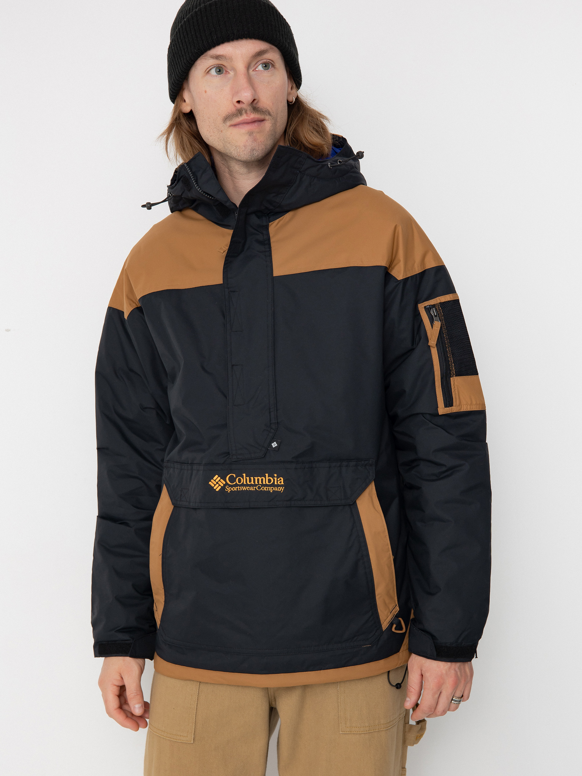 Bunda Columbia Challenger II Insulated Pullover (black camel br)