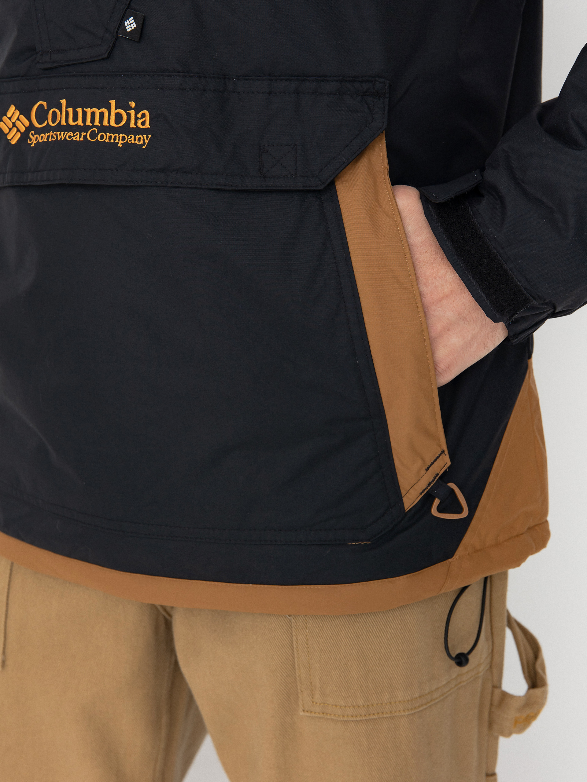 Bunda Columbia Challenger II Insulated Pullover (black camel br)