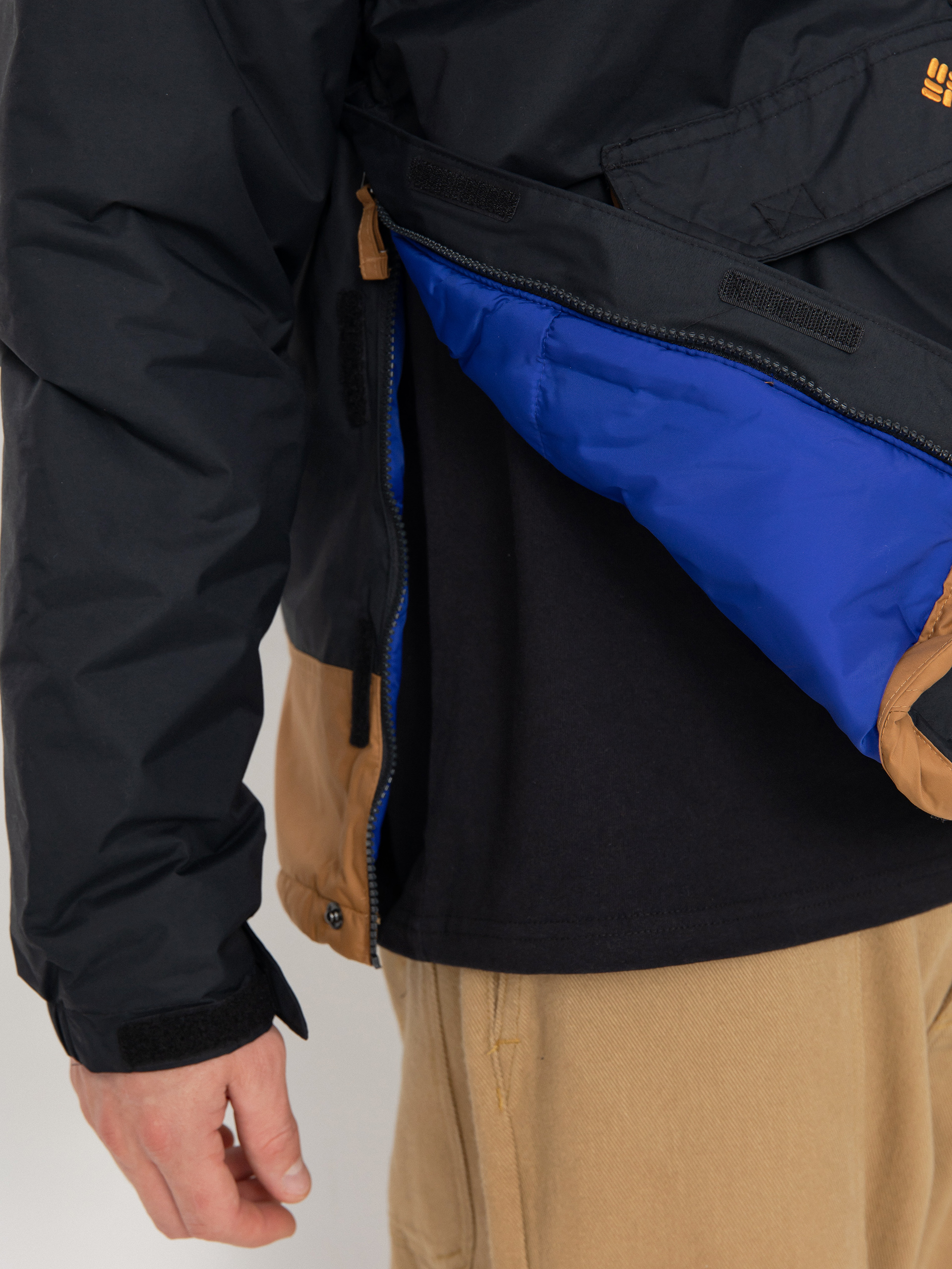 Bunda Columbia Challenger II Insulated Pullover (black camel br)