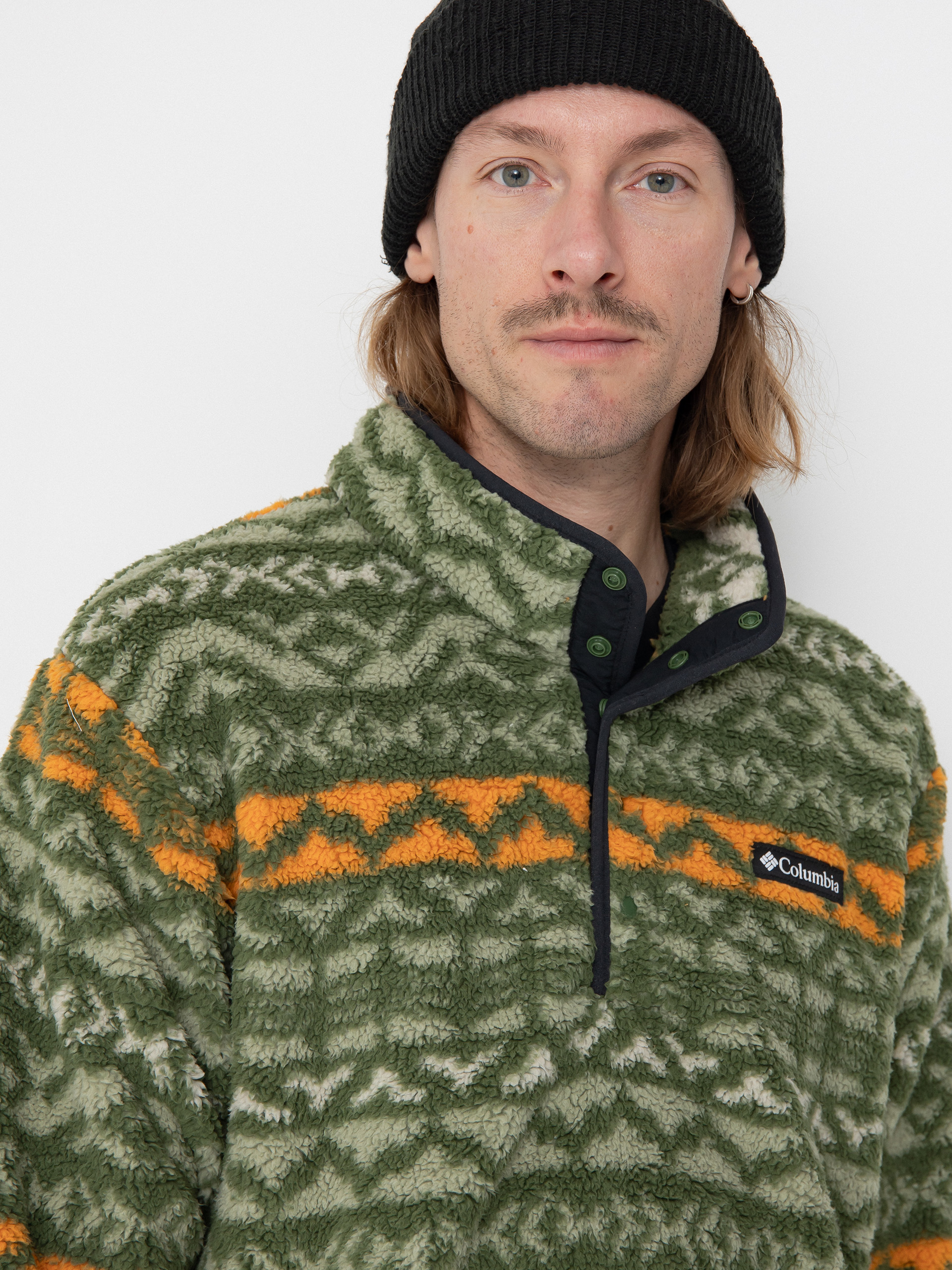 Pánský Fleecová mikina Columbia Rugged Ridge Half Snap (canteen madras)