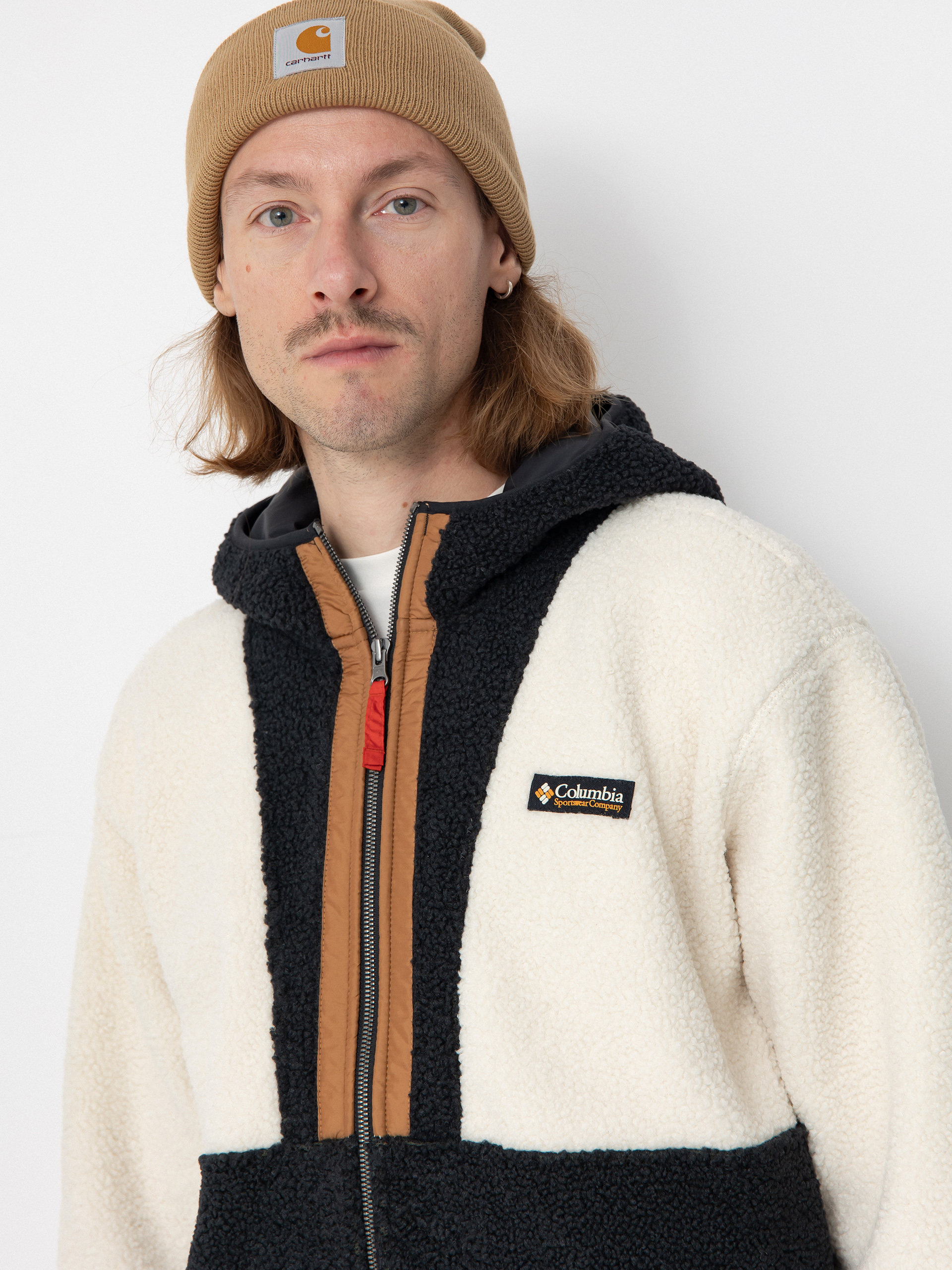 Pánský Fleecová mikina Columbia Backbowl II Remastered ZHD (chalk black)