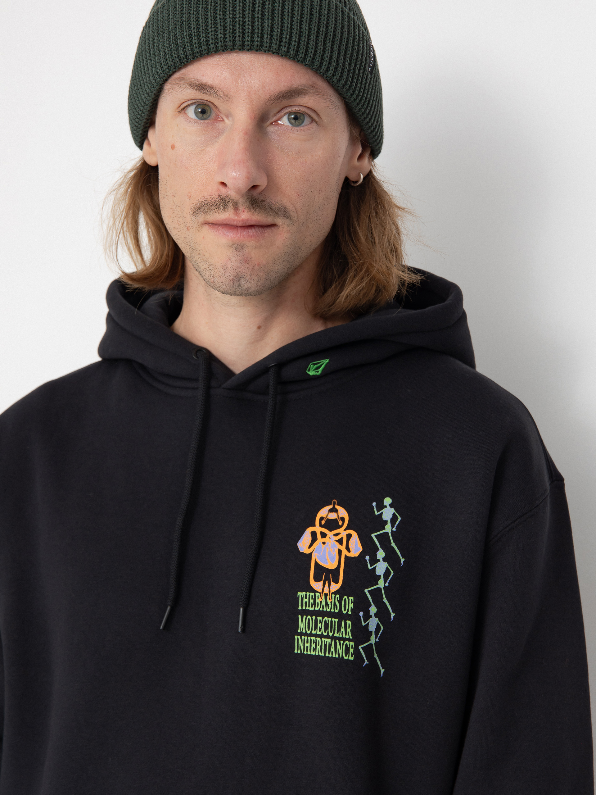 Mikina s kapucí Volcom Noder HD (black combo)