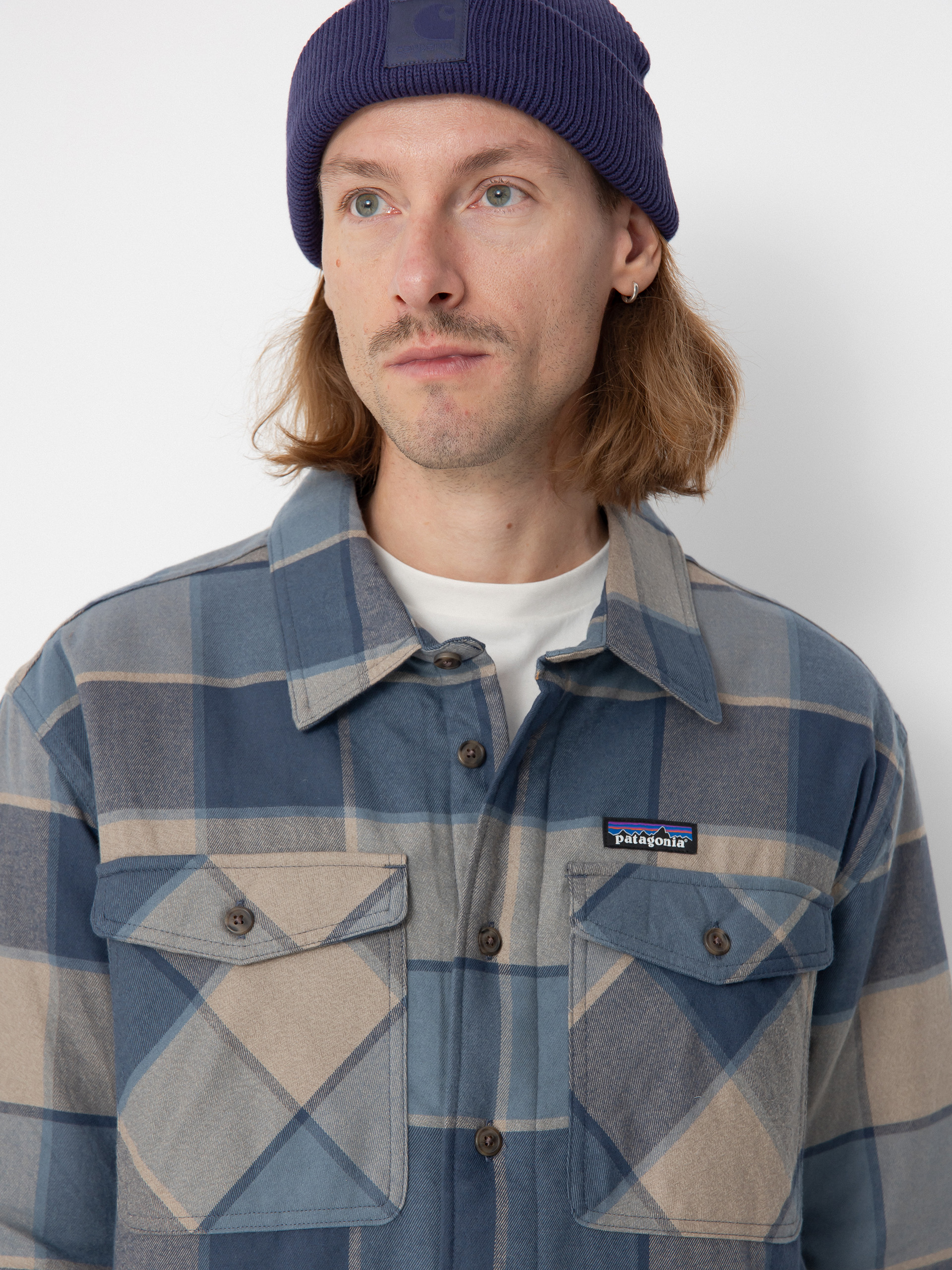 Košile Patagonia LW Insulated Fjord Flannel (william smolder blue)