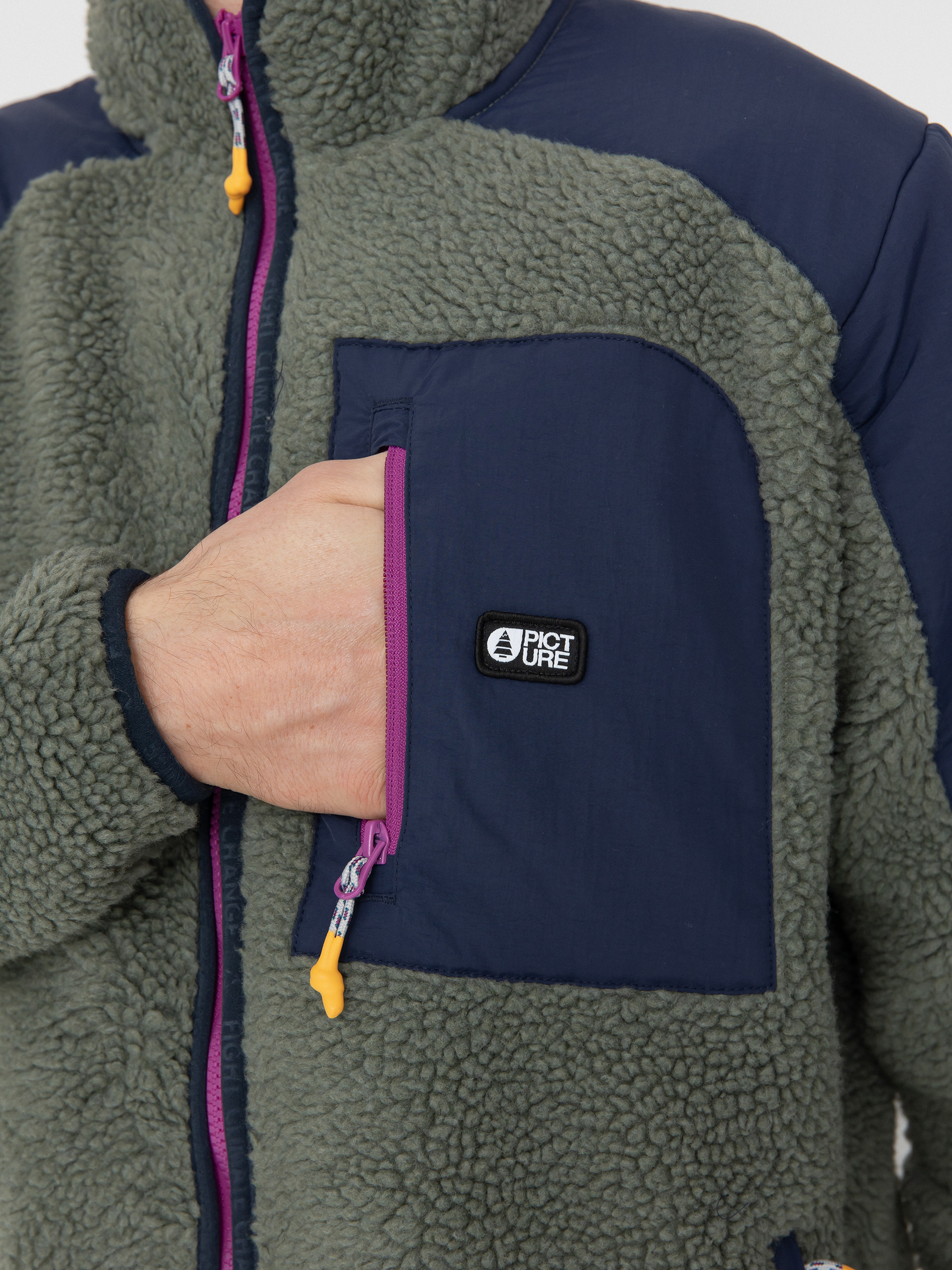 Pánský Fleecová mikina Picture Quilchena (green spray dark blue)