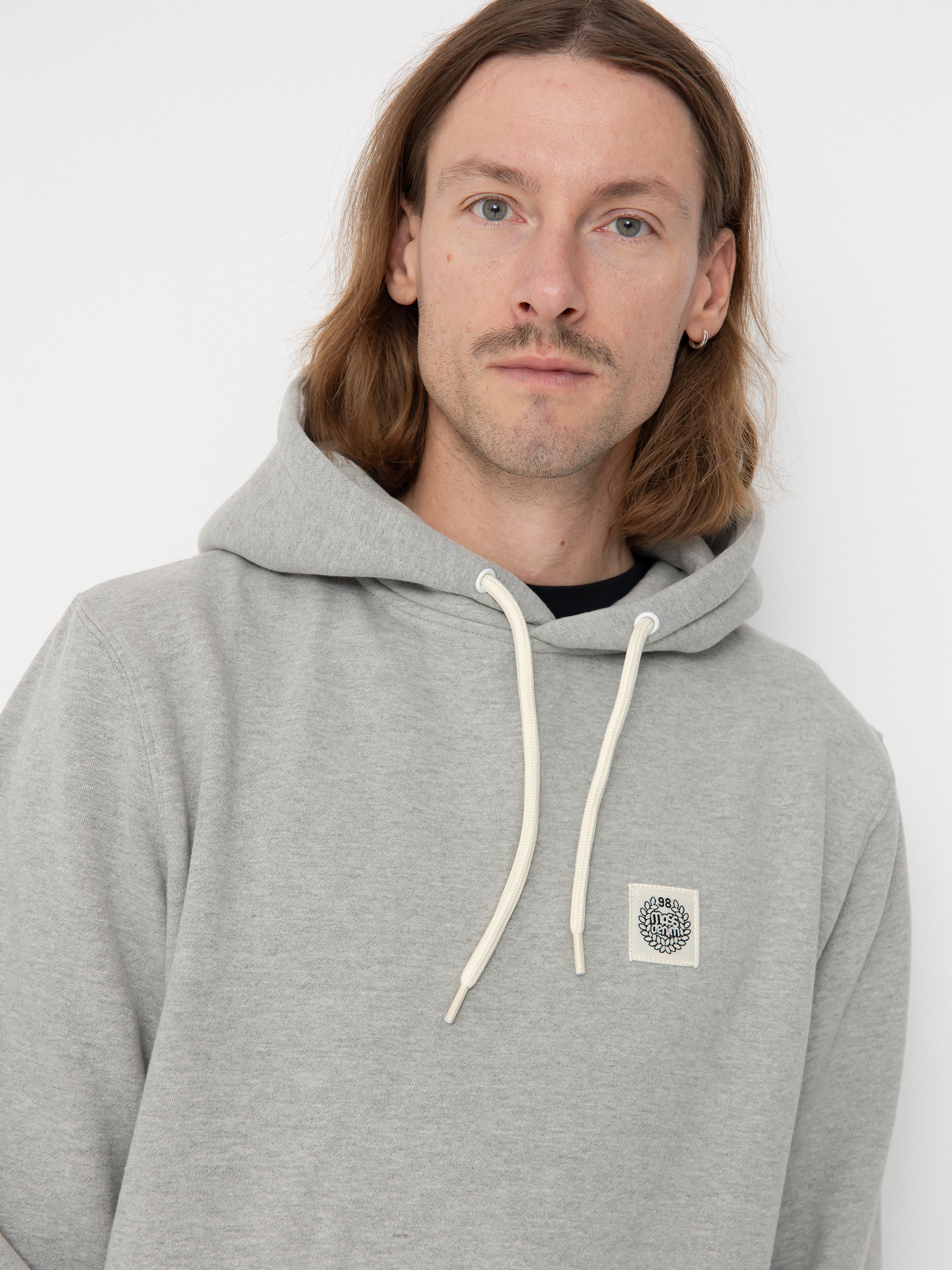 Mikina s kapucí MassDnm Patch HD (lt heather grey)