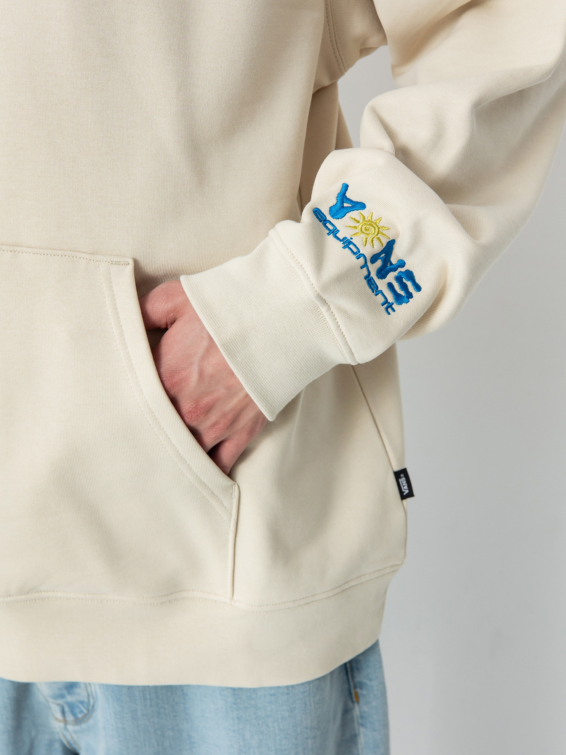 Mikina s kapucí Vans Field Equipment Loose HD (oatmeal)