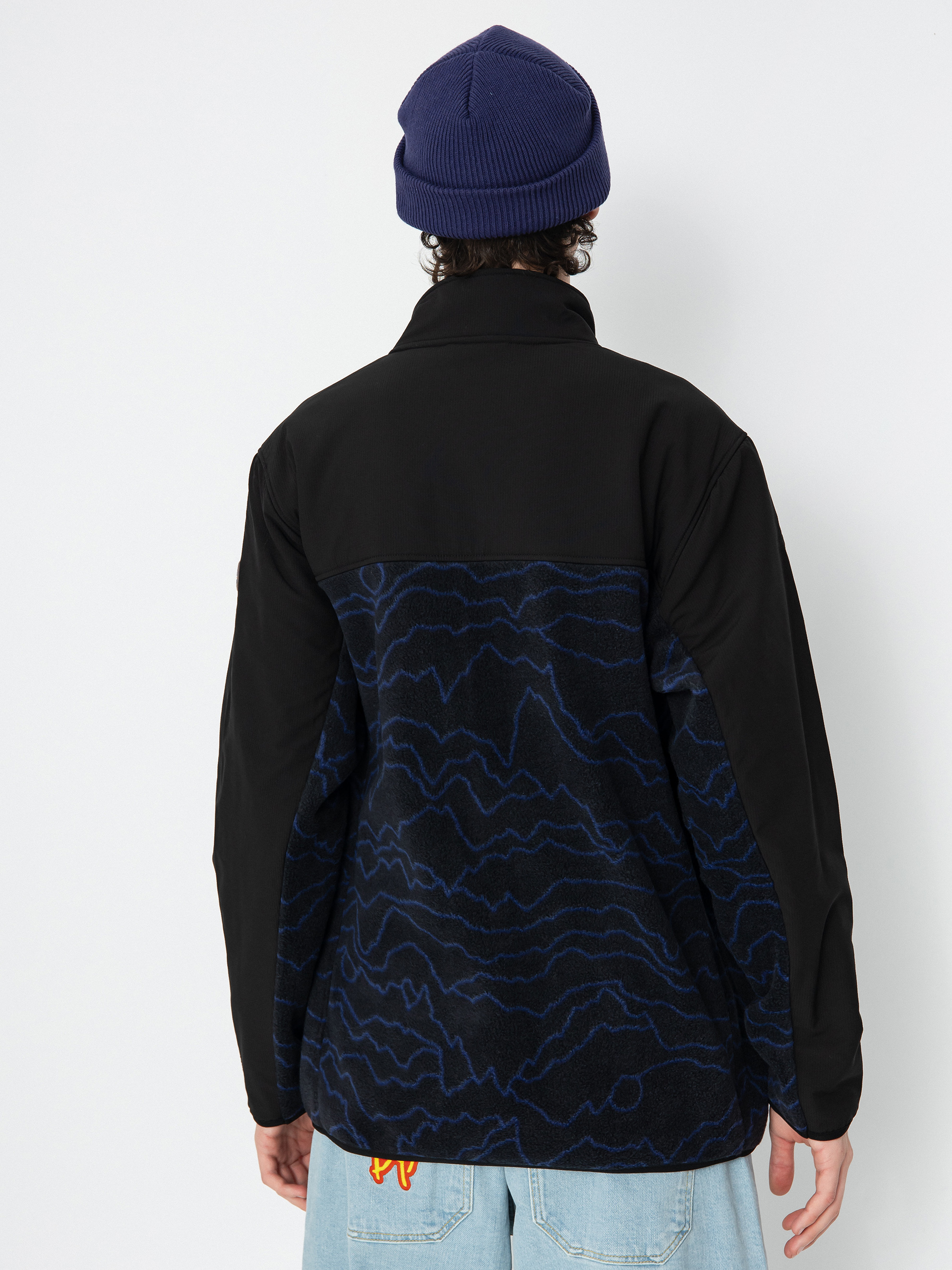 Pánský Mikina Rip Curl Anti Series Search Zip Crew (black/berry)