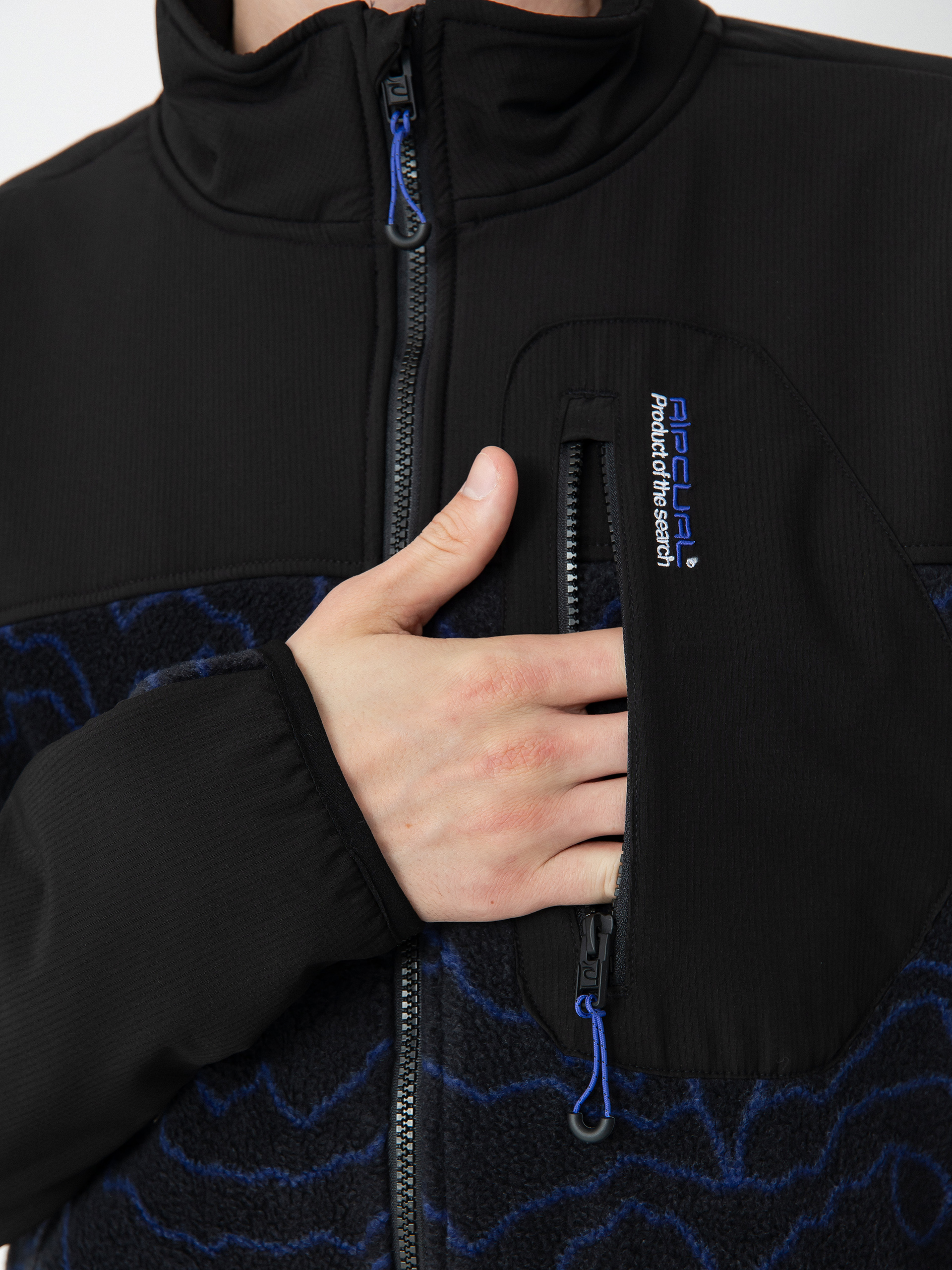 Pánský Mikina Rip Curl Anti Series Search Zip Crew (black/berry)