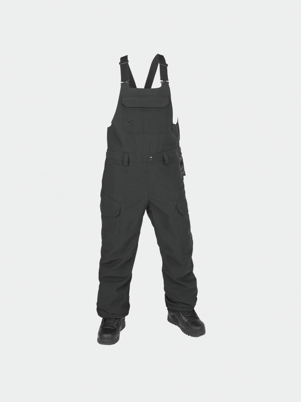 Dámské Snowboardové kalhoty  Volcom Creston 3D Stretch Bib Overall (black)