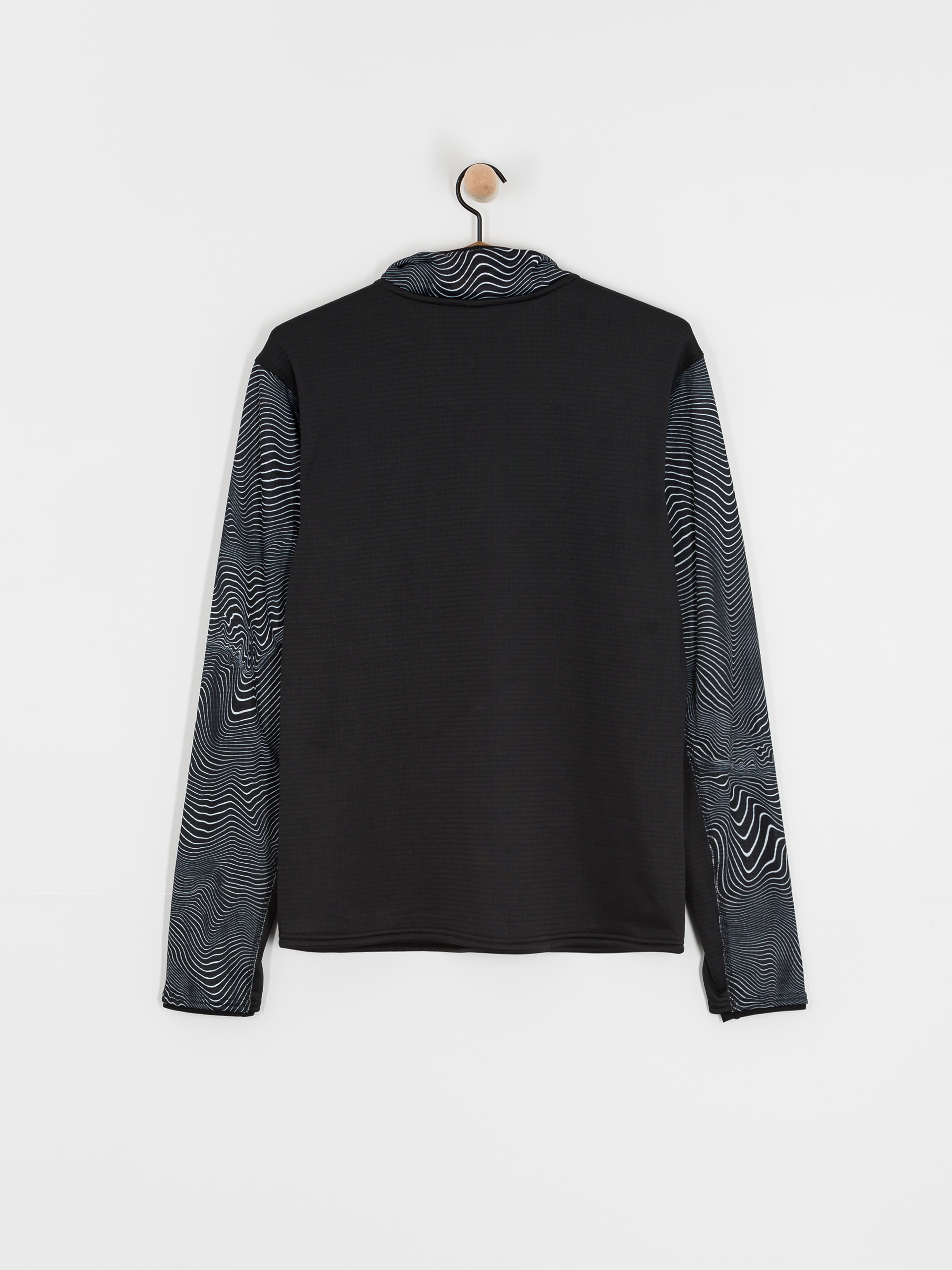 Pánská Termomikina  Volcom Gridlock Mock Neck (black print)