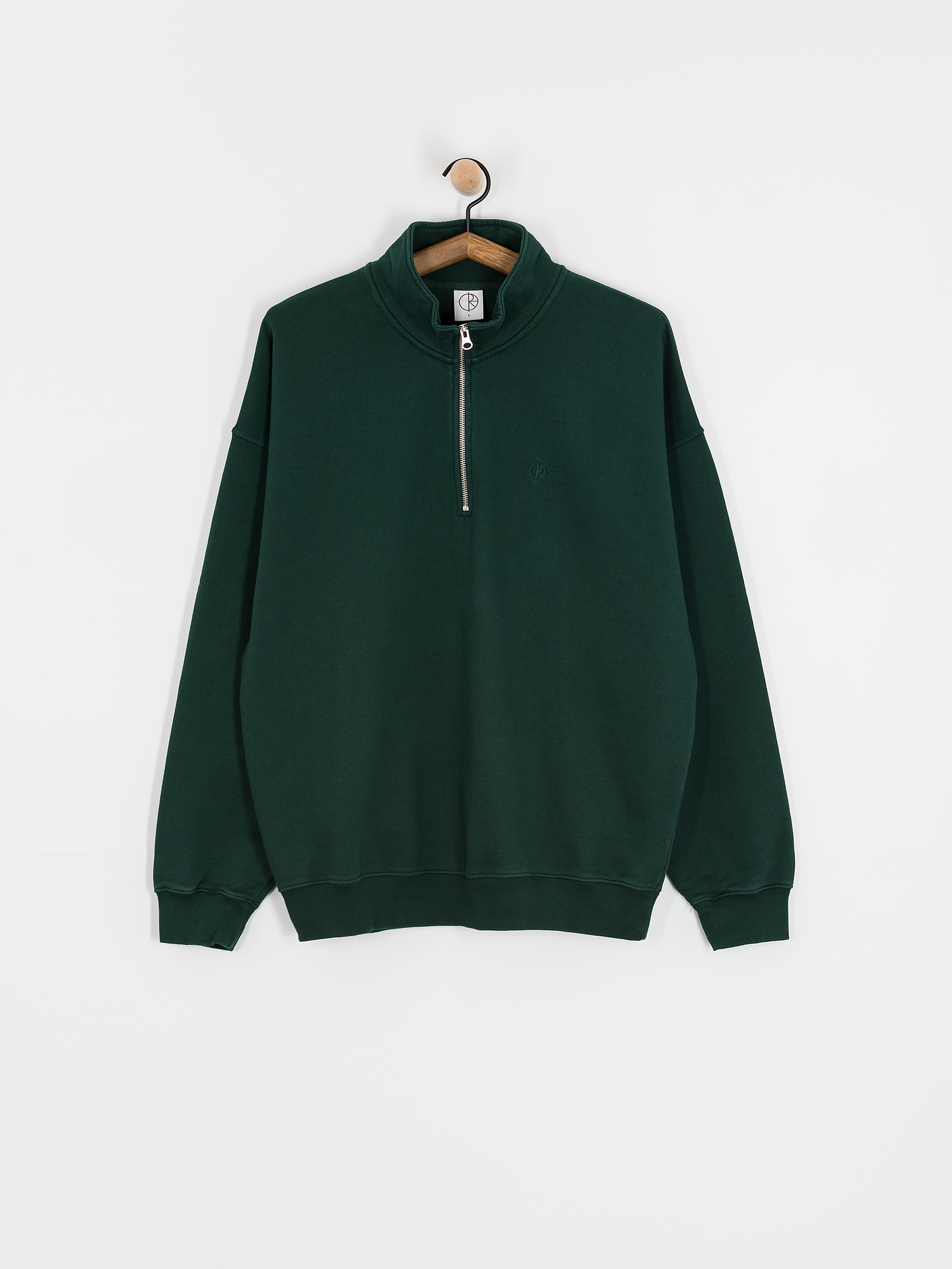 Mikina Polar Skate Frankie Half Zip (dark emerald)