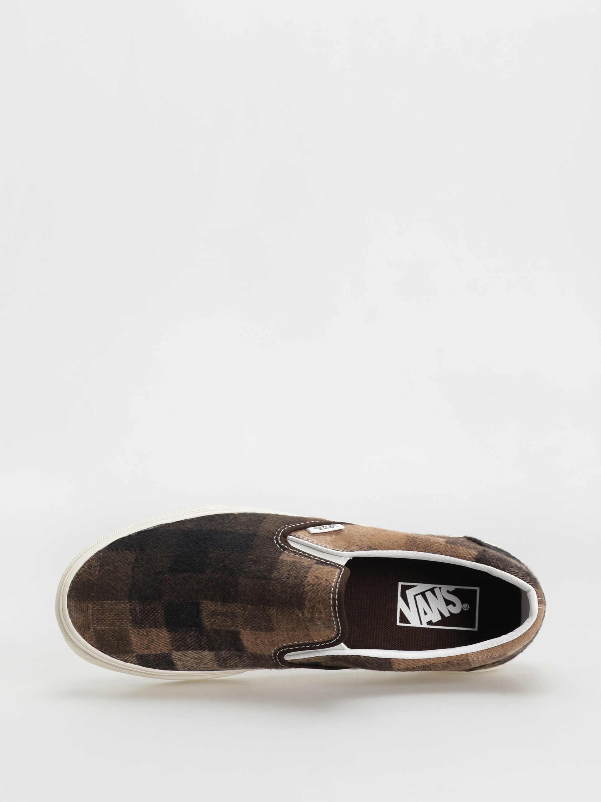 Boty Vans Classic Slip On (sweater check brown)