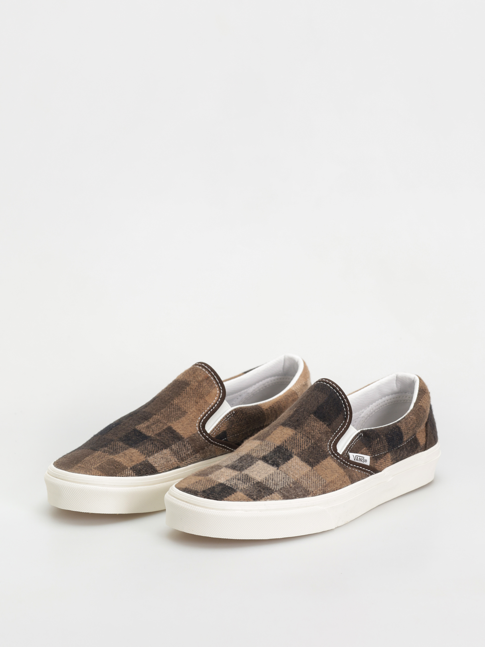 Boty Vans Classic Slip On (sweater check brown)
