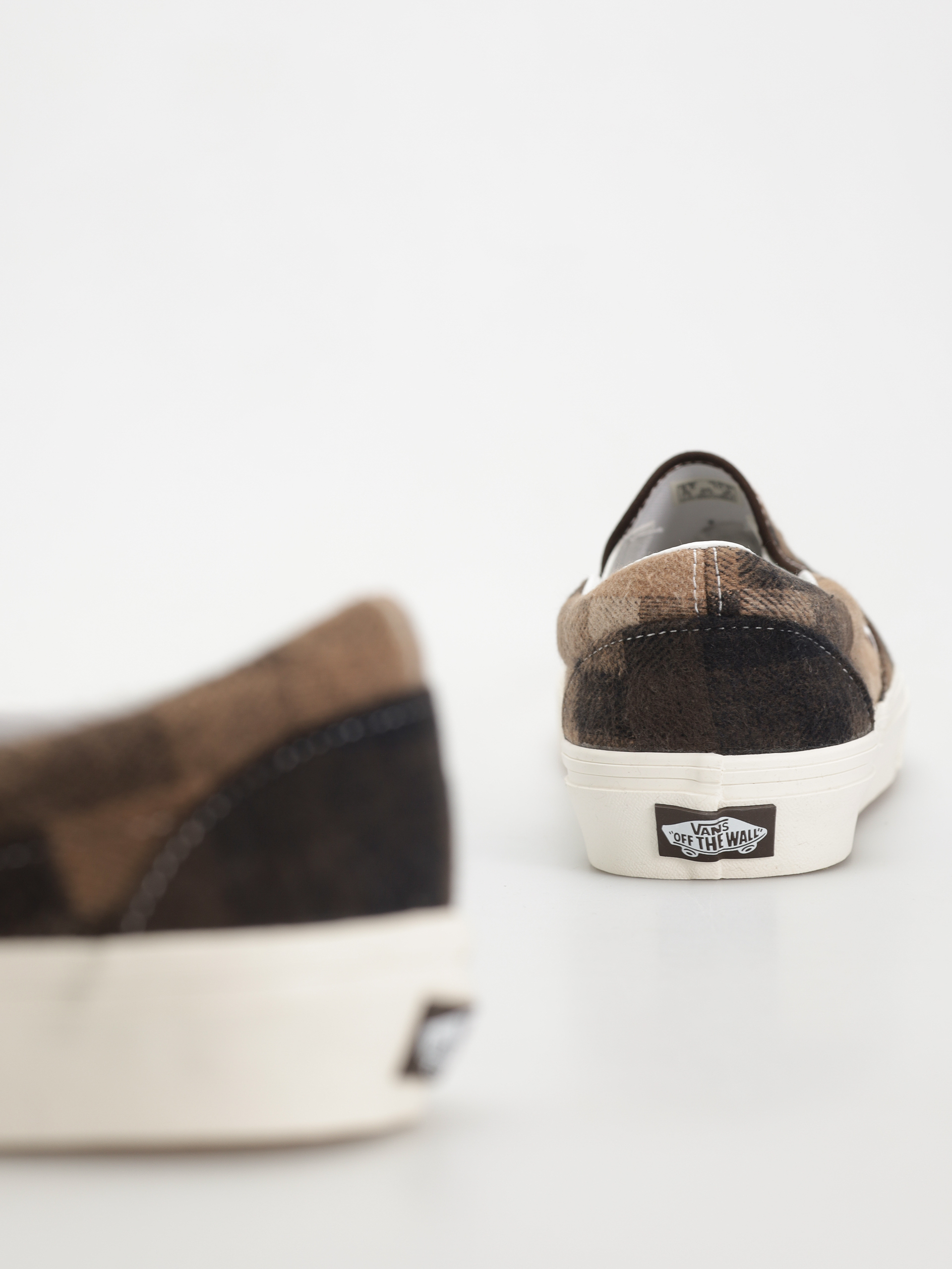 Boty Vans Classic Slip On (sweater check brown)