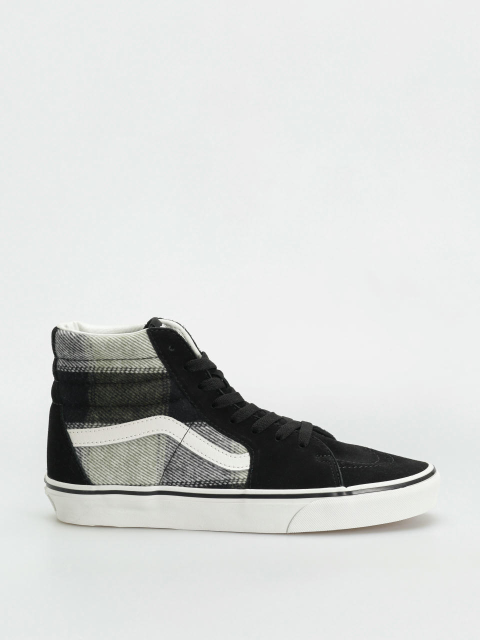 Boty Vans Sk8 Hi (brushed plaid olive/black)