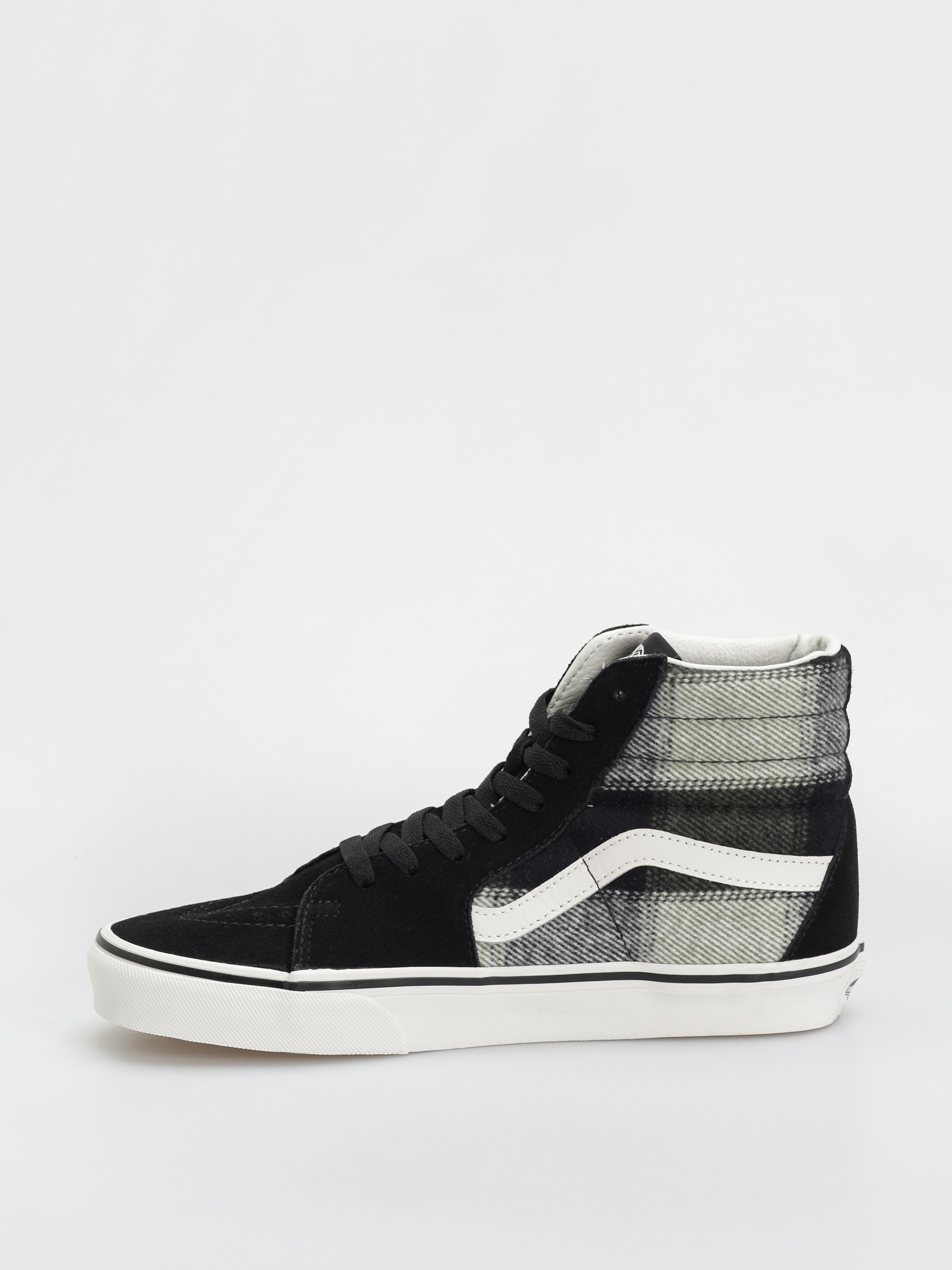 Boty Vans Sk8 Hi (brushed plaid olive/black)