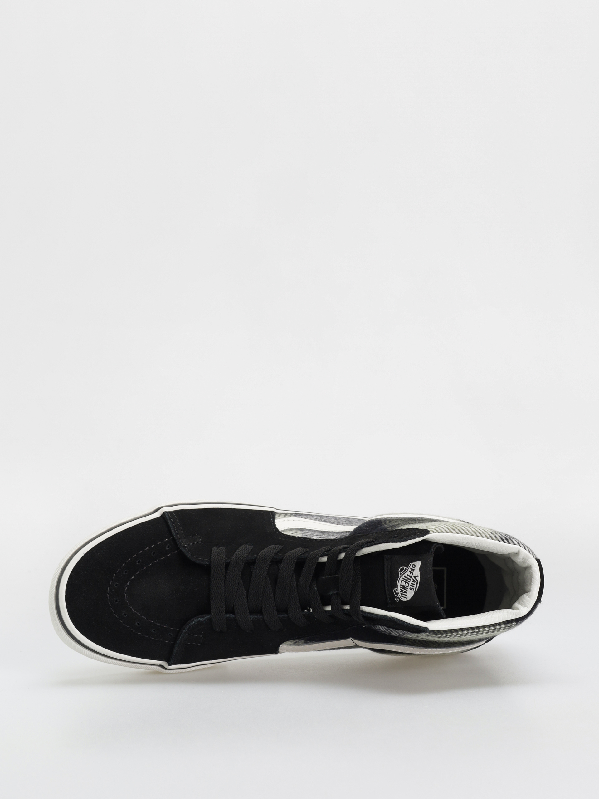 Boty Vans Sk8 Hi (brushed plaid olive/black)