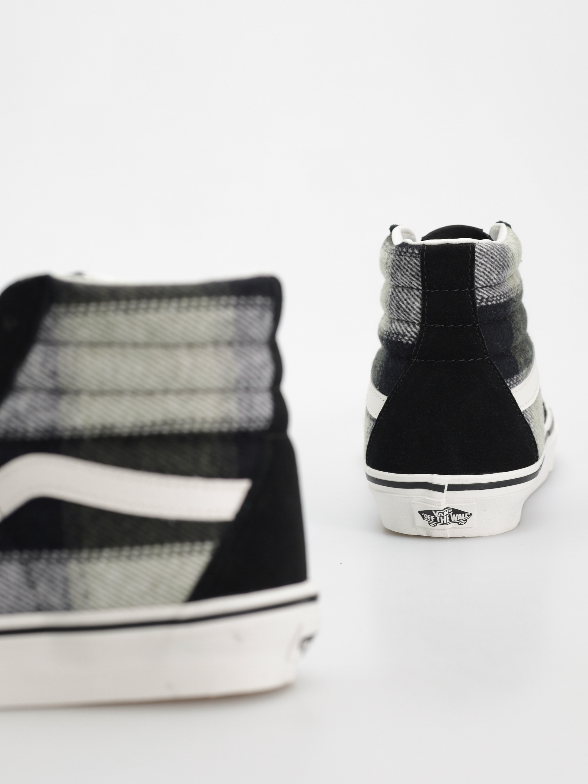 Boty Vans Sk8 Hi (brushed plaid olive/black)