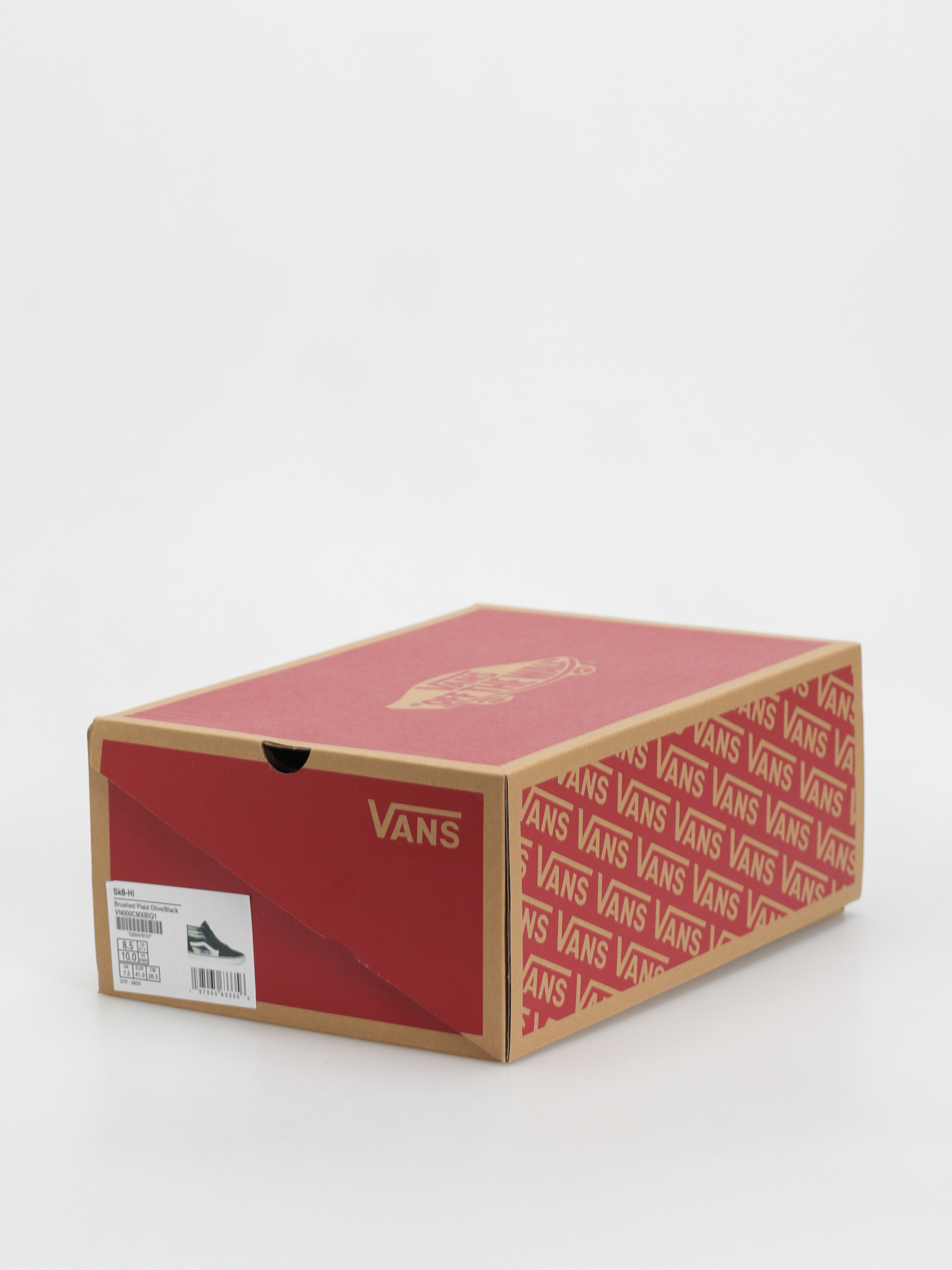 Boty Vans Sk8 Hi (brushed plaid olive/black)