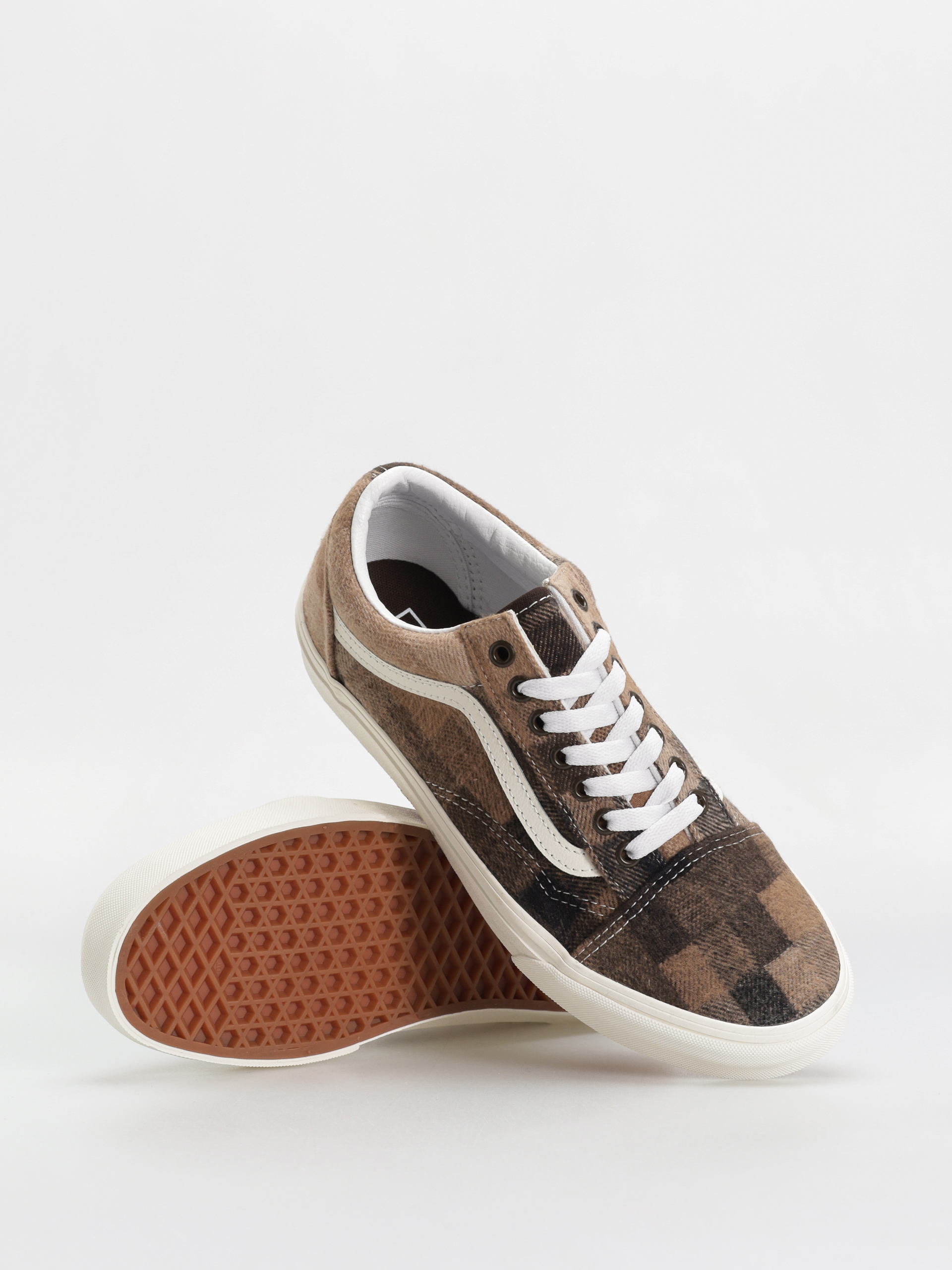 Boty Vans Old Skool (sweater check brown)