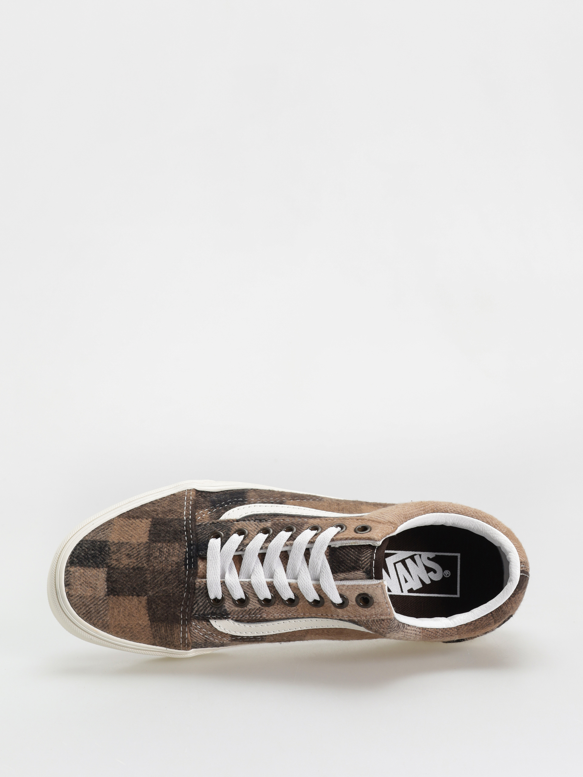 Boty Vans Old Skool (sweater check brown)