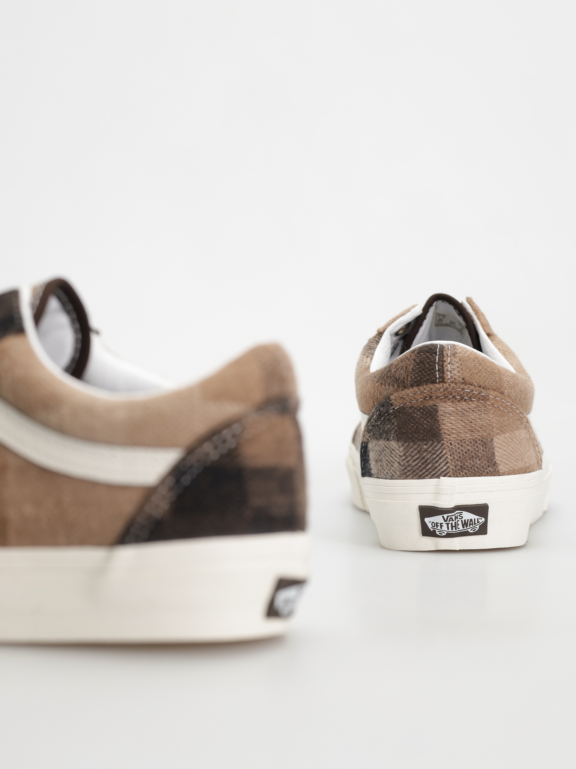 Boty Vans Old Skool (sweater check brown)
