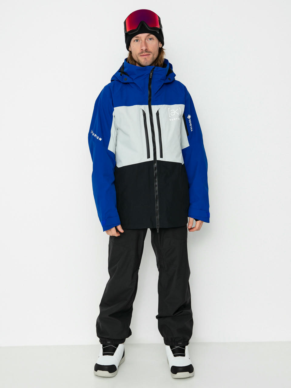 Snowboardová bunda Burton Ak Gore Tex Swash (jake blue/gray cloud/true black)