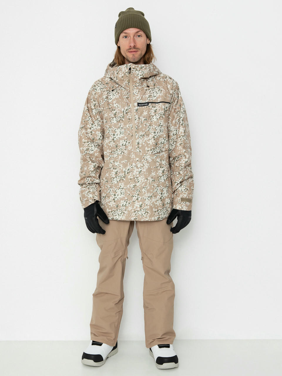 Pánská Snowboardová bunda Burton Pillowline Gore Tex Anorak (snowfall camo)