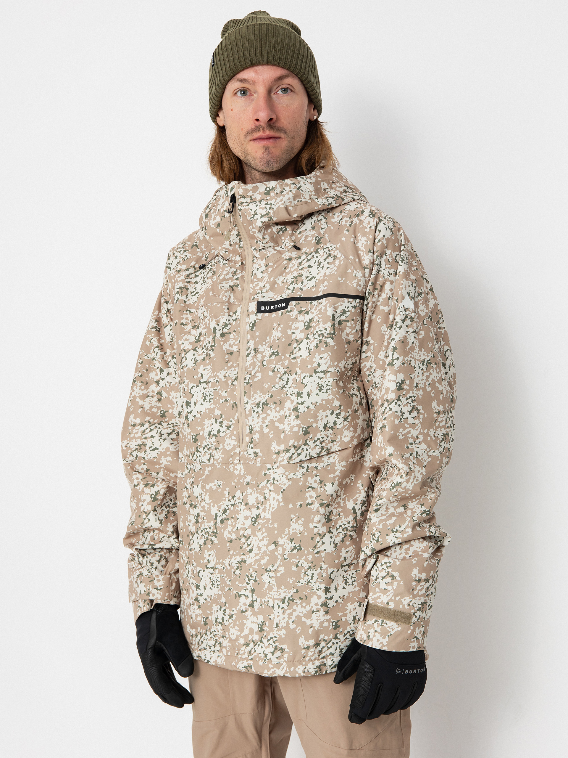 Pánská Snowboardová bunda Burton Pillowline Gore Tex Anorak (snowfall camo)