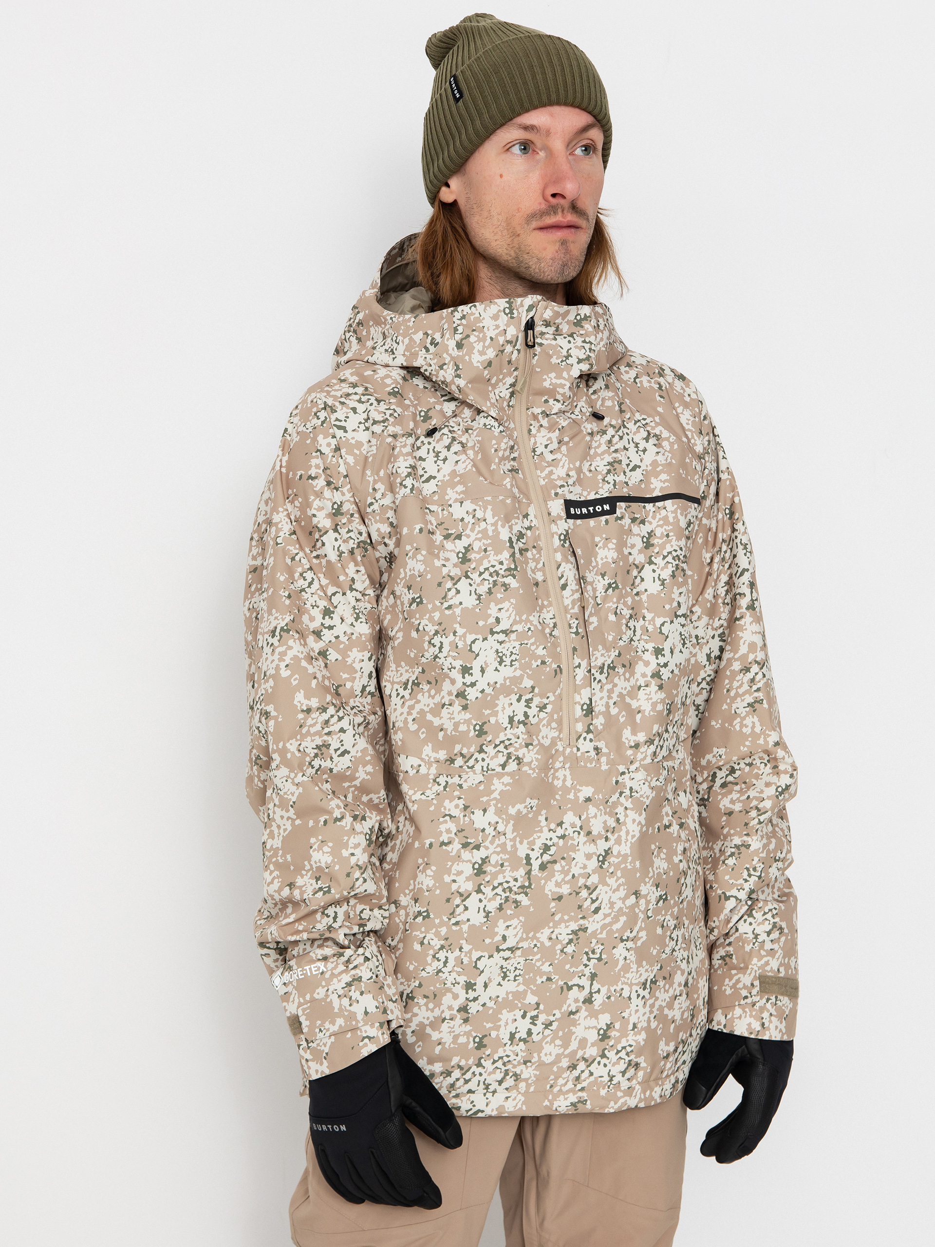 Pánská Snowboardová bunda Burton Pillowline Gore Tex Anorak (snowfall camo)