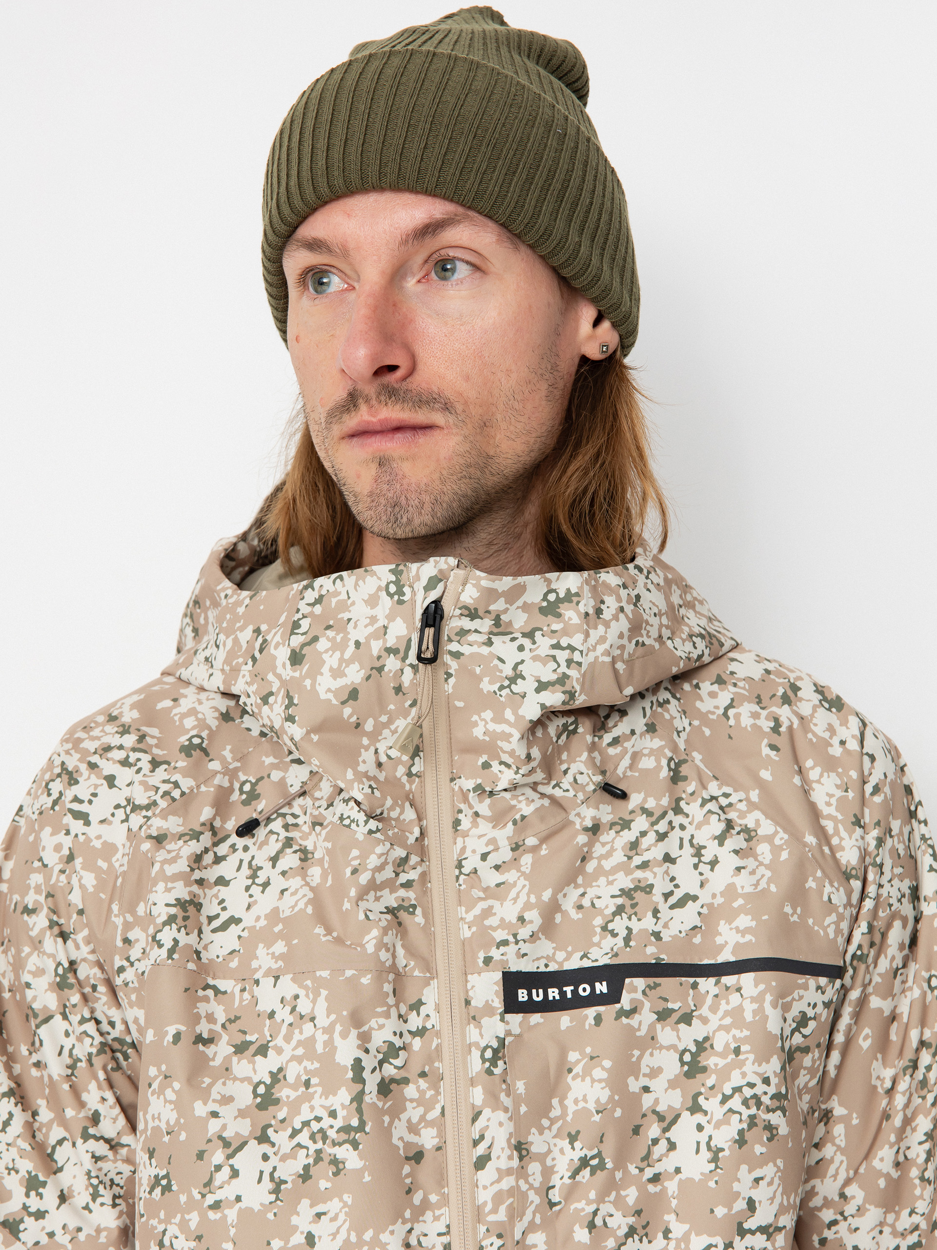 Pánská Snowboardová bunda Burton Pillowline Gore Tex Anorak (snowfall camo)
