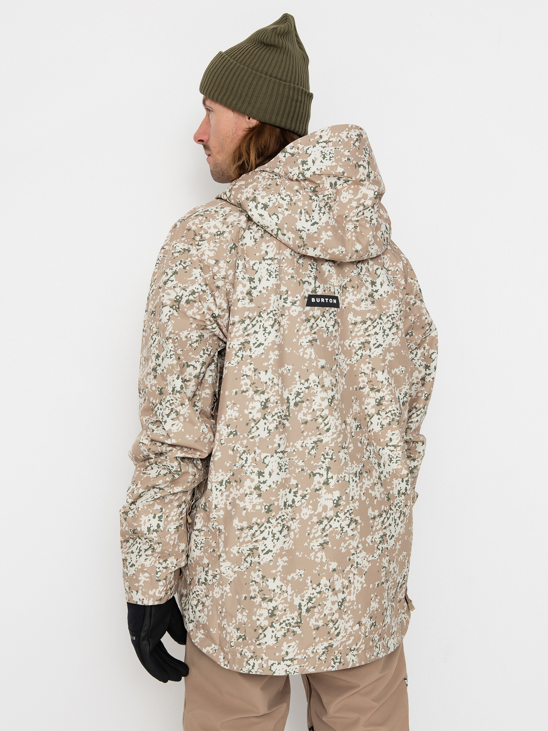 Pánská Snowboardová bunda Burton Pillowline Gore Tex Anorak (snowfall camo)