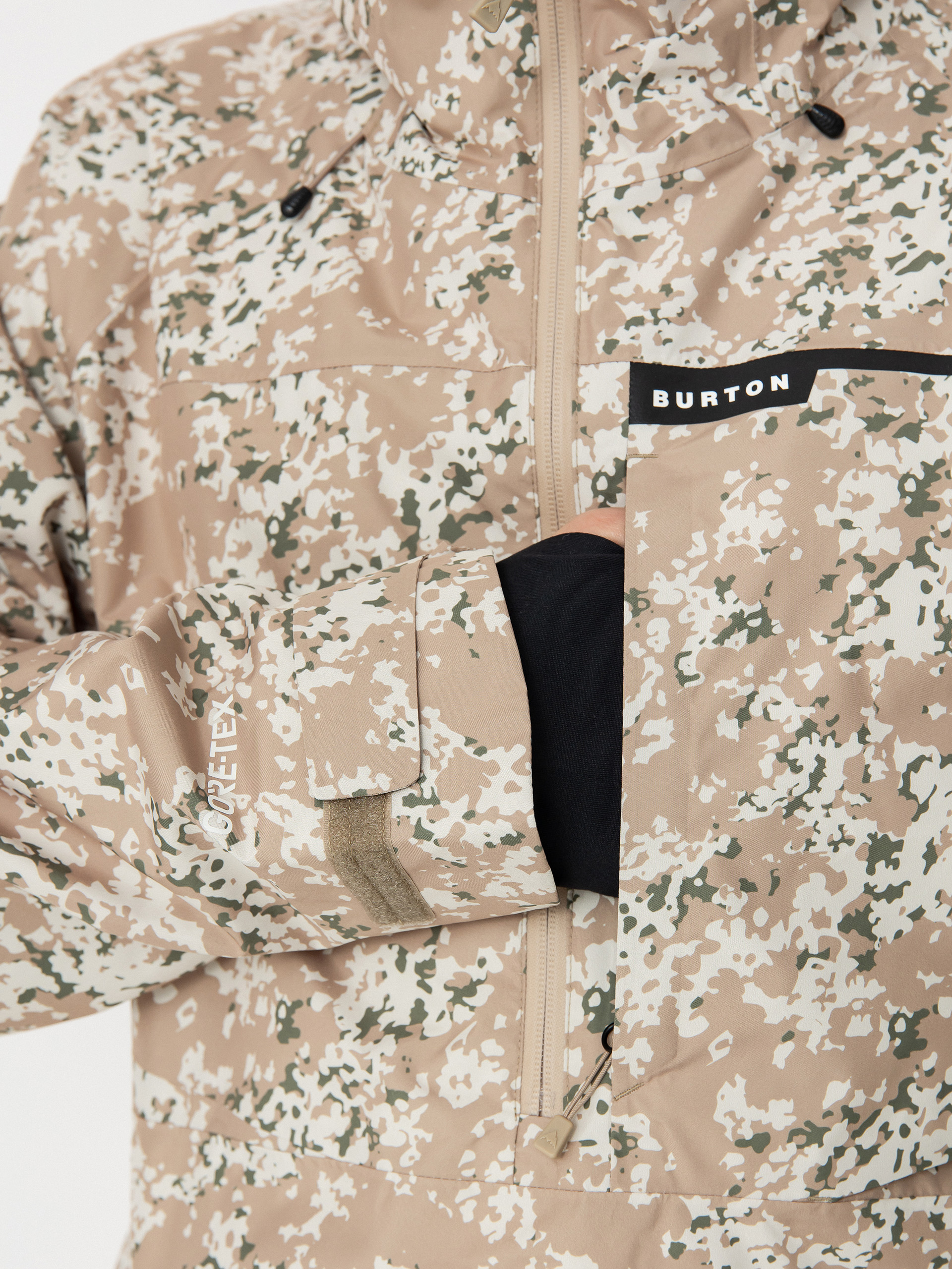 Pánská Snowboardová bunda Burton Pillowline Gore Tex Anorak (snowfall camo)