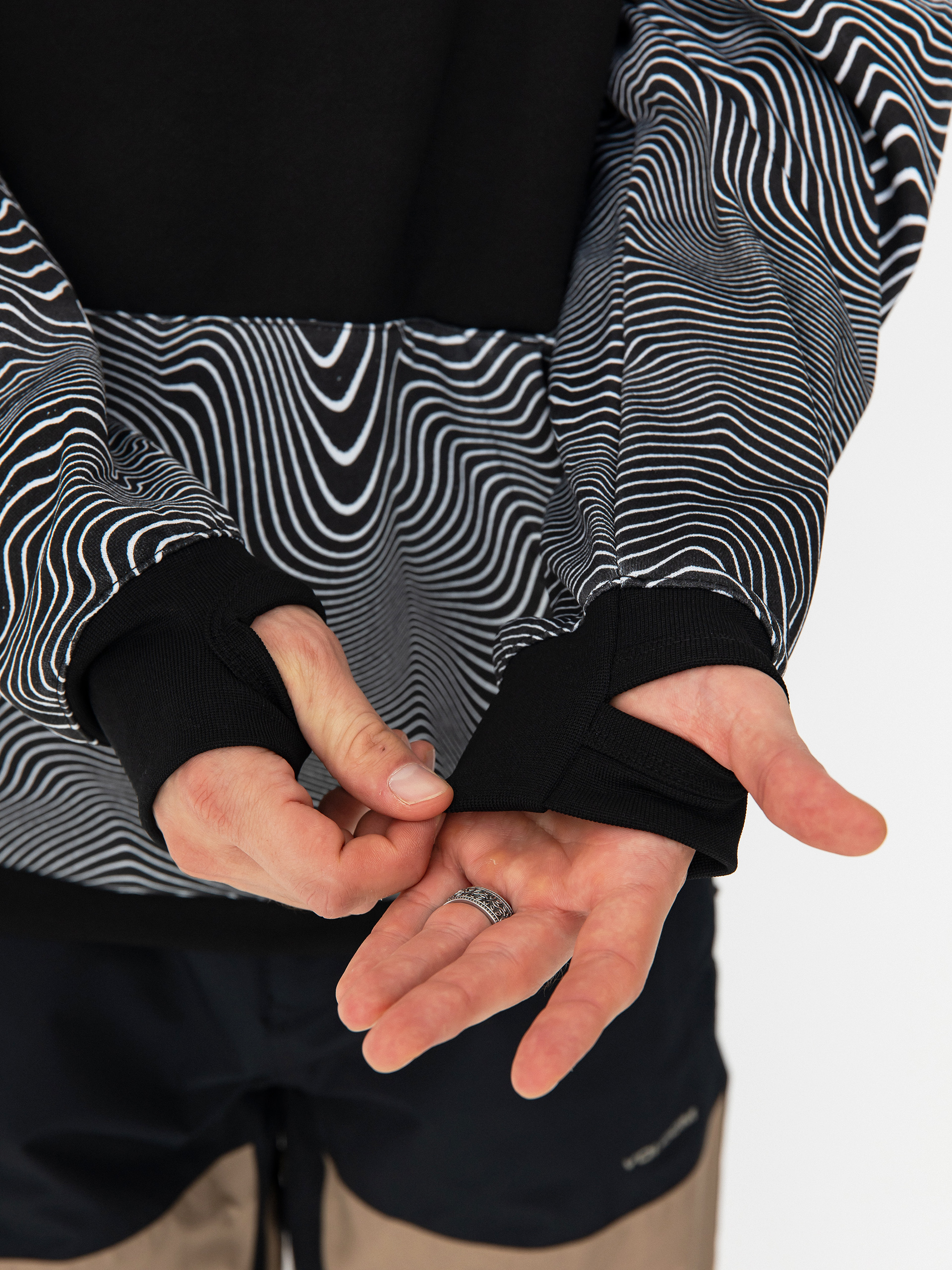 Pánská Termomikina  Volcom Hydro Riding HD (black print)