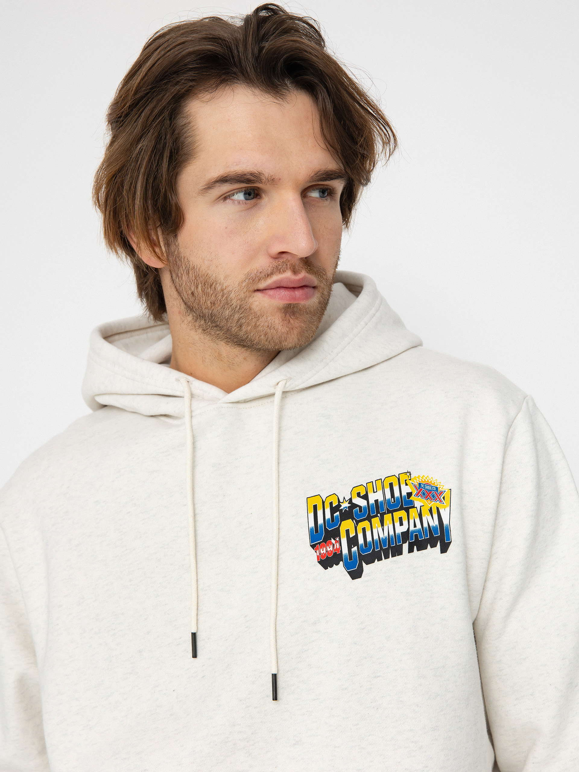 Mikina s kapucí DC 94 Take Over HD (snow heather)