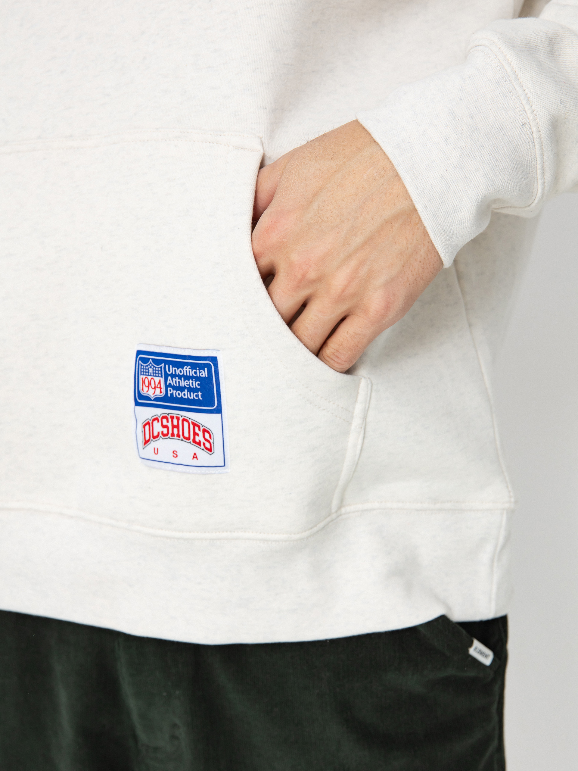 Mikina s kapucí DC 94 Take Over HD (snow heather)