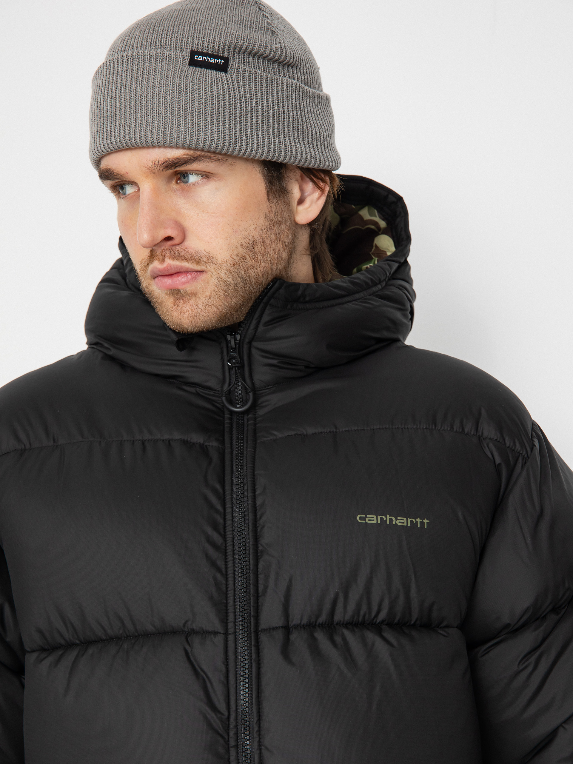 Bunda Carhartt WIP Toronto (black/camo duck/green)