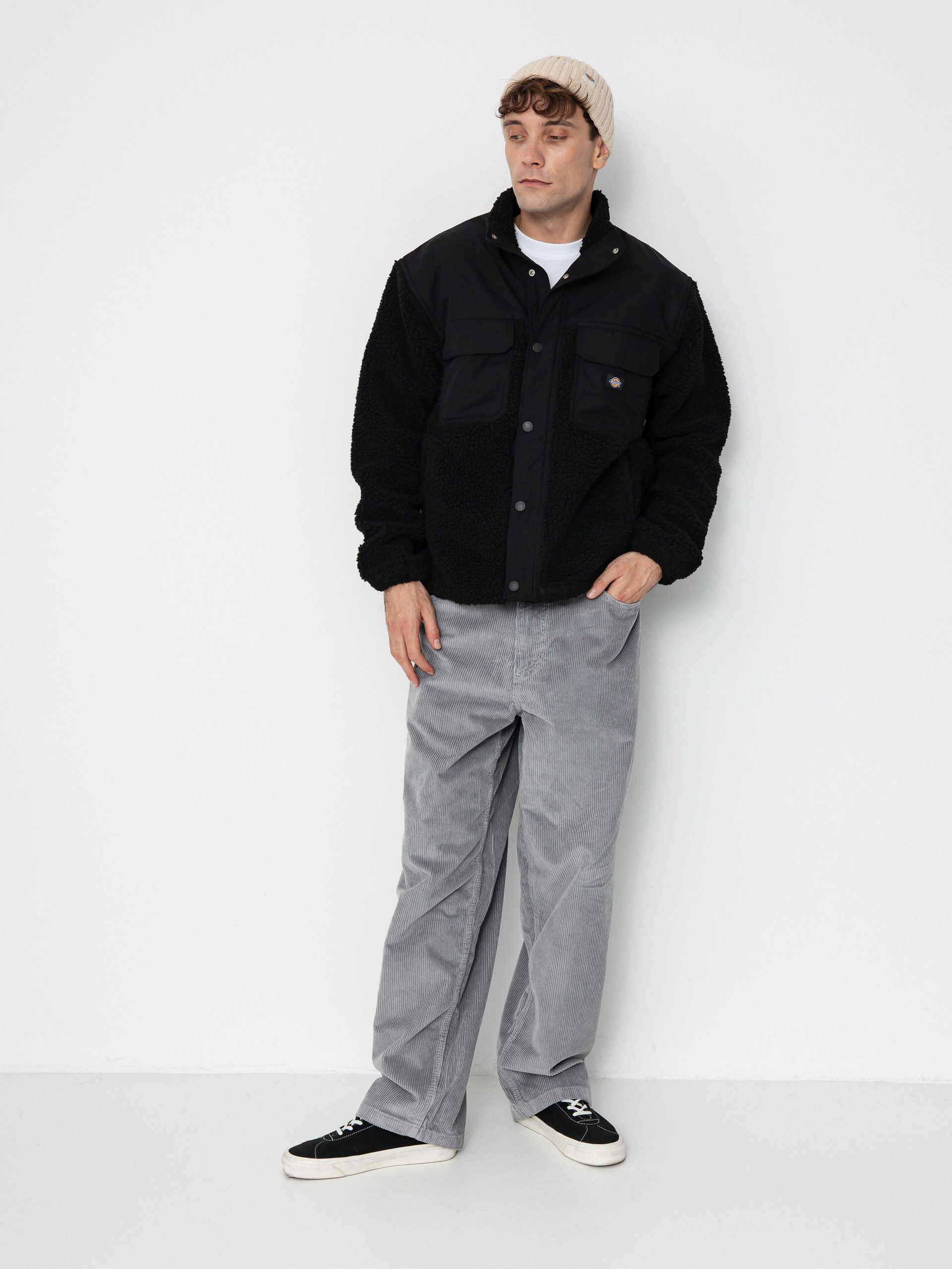 Fleecovu00e1 mikina Dickies Pinesdale (black)
