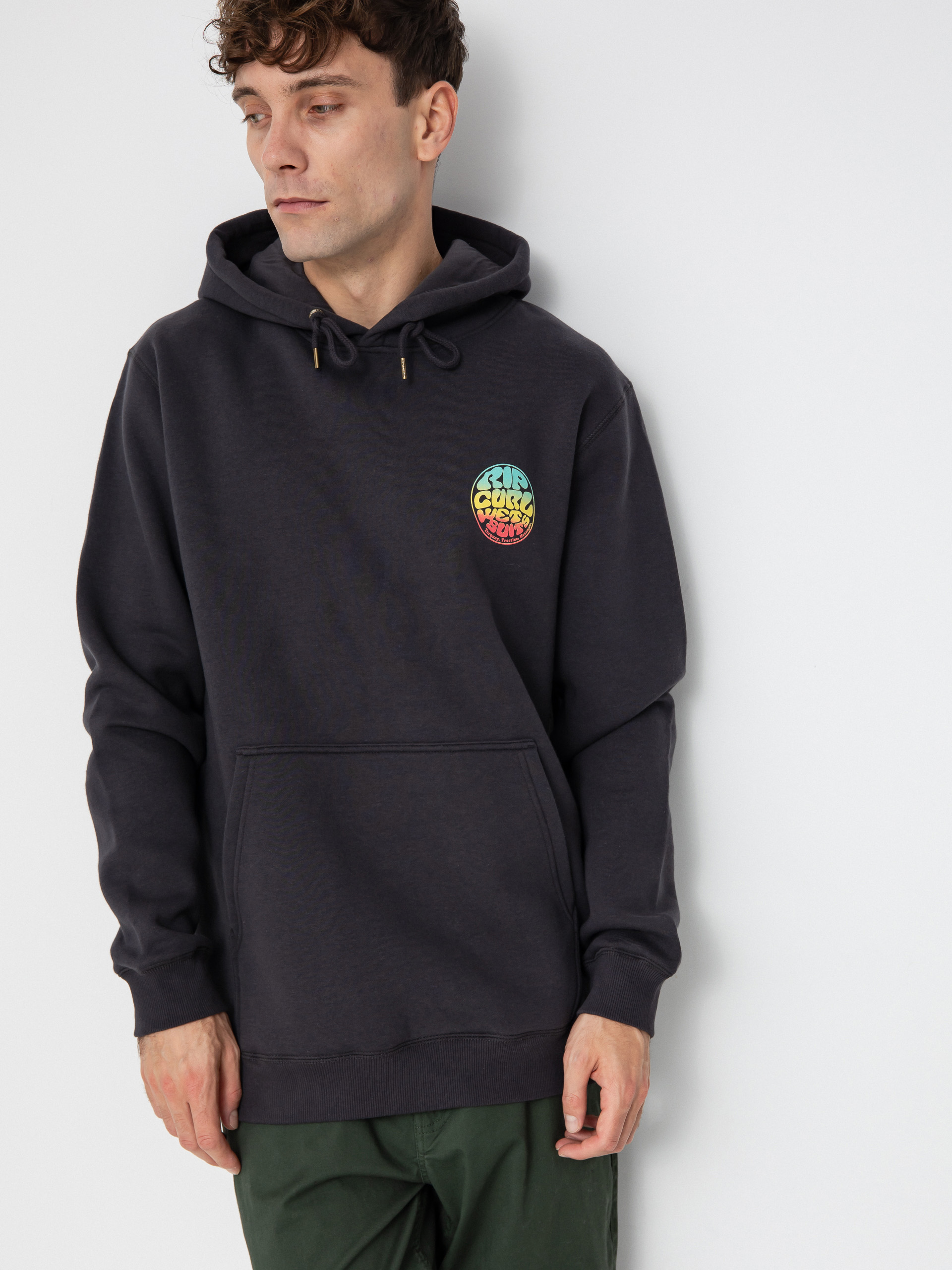 Mikina s kapucí Rip Curl Wetsuit Icon HD (washed black)