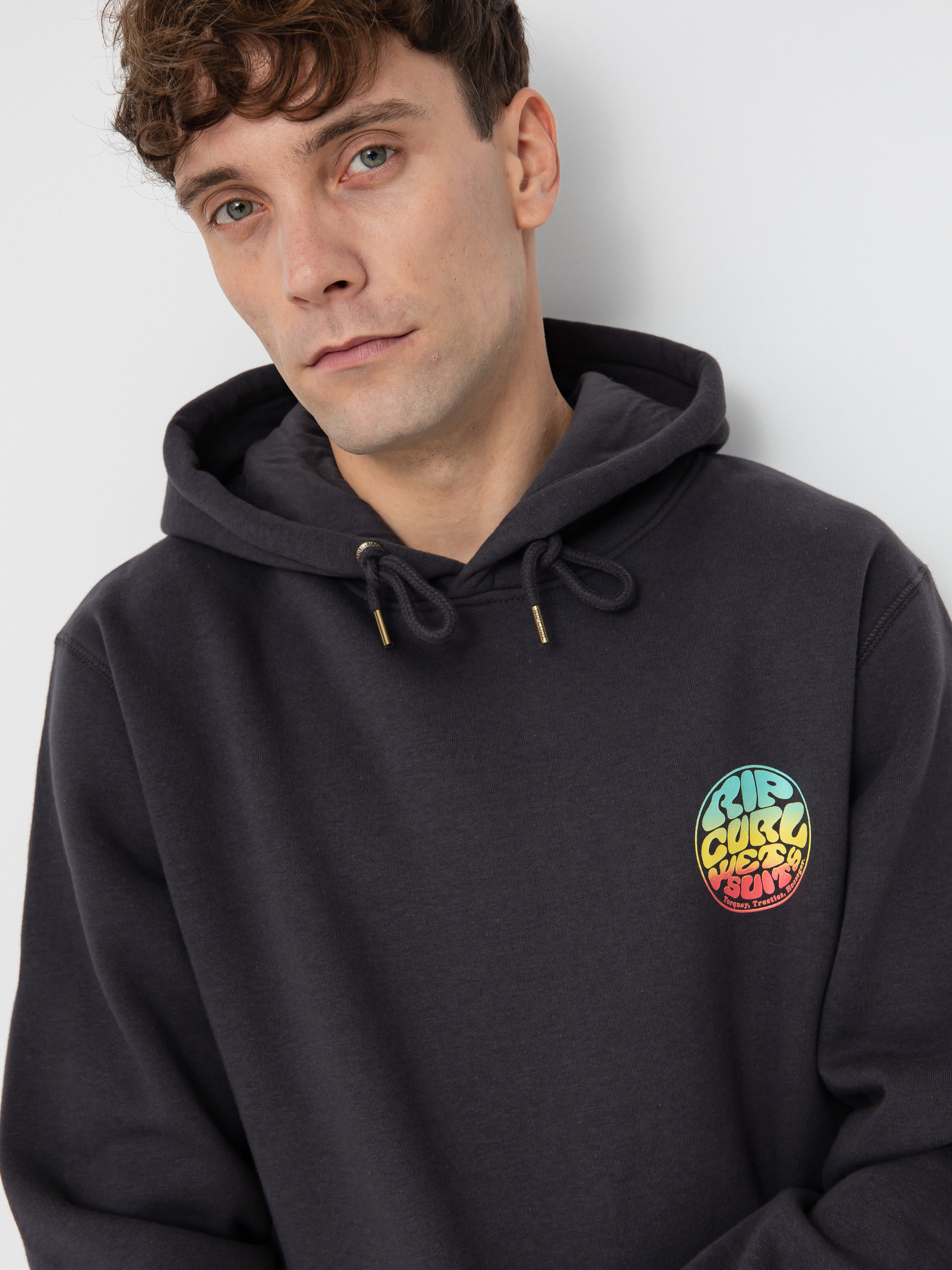 Mikina s kapucí Rip Curl Wetsuit Icon HD (washed black)