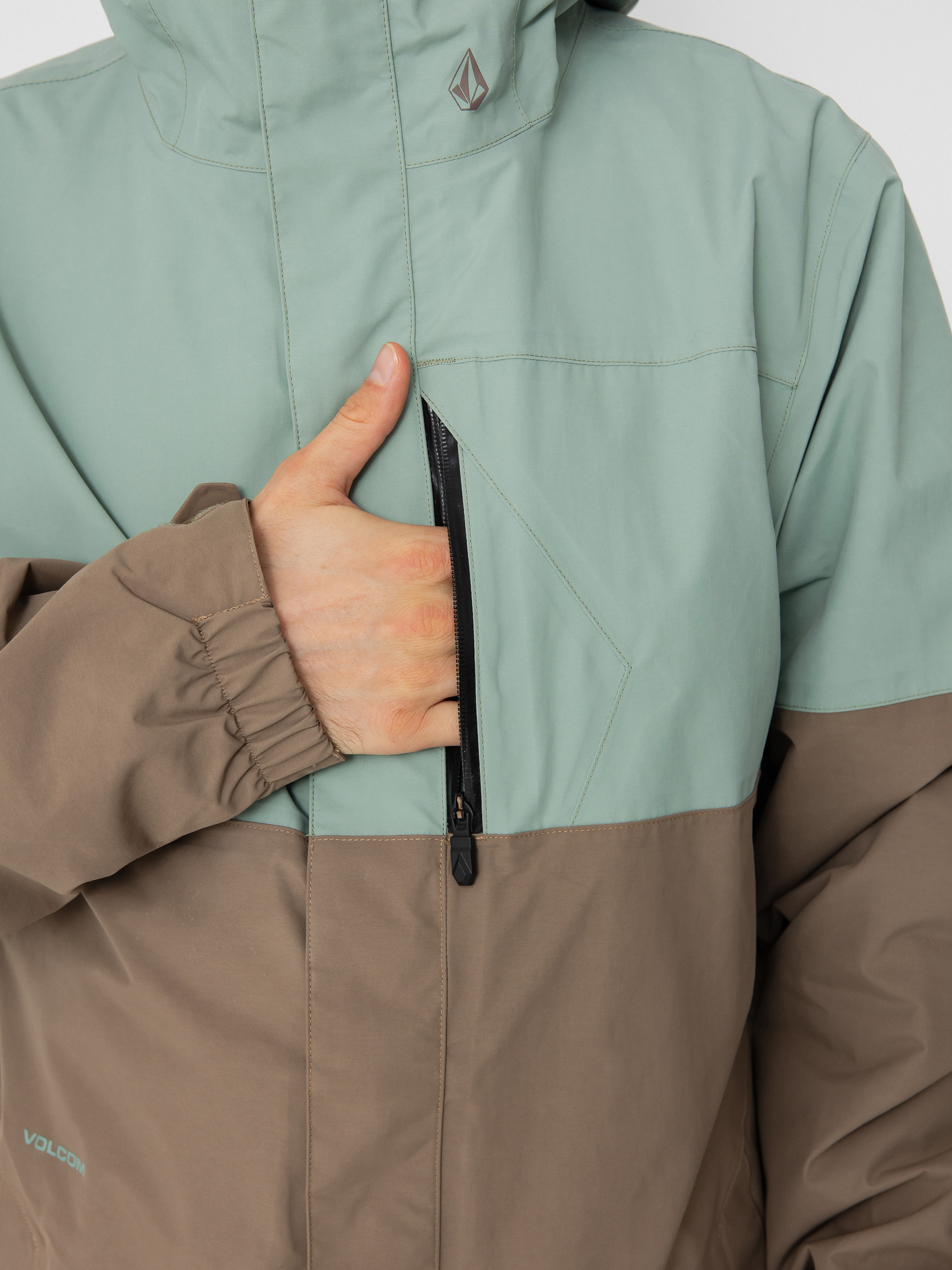 Pánská Snowboardová bunda Volcom L Ins Gore Tex (agave)