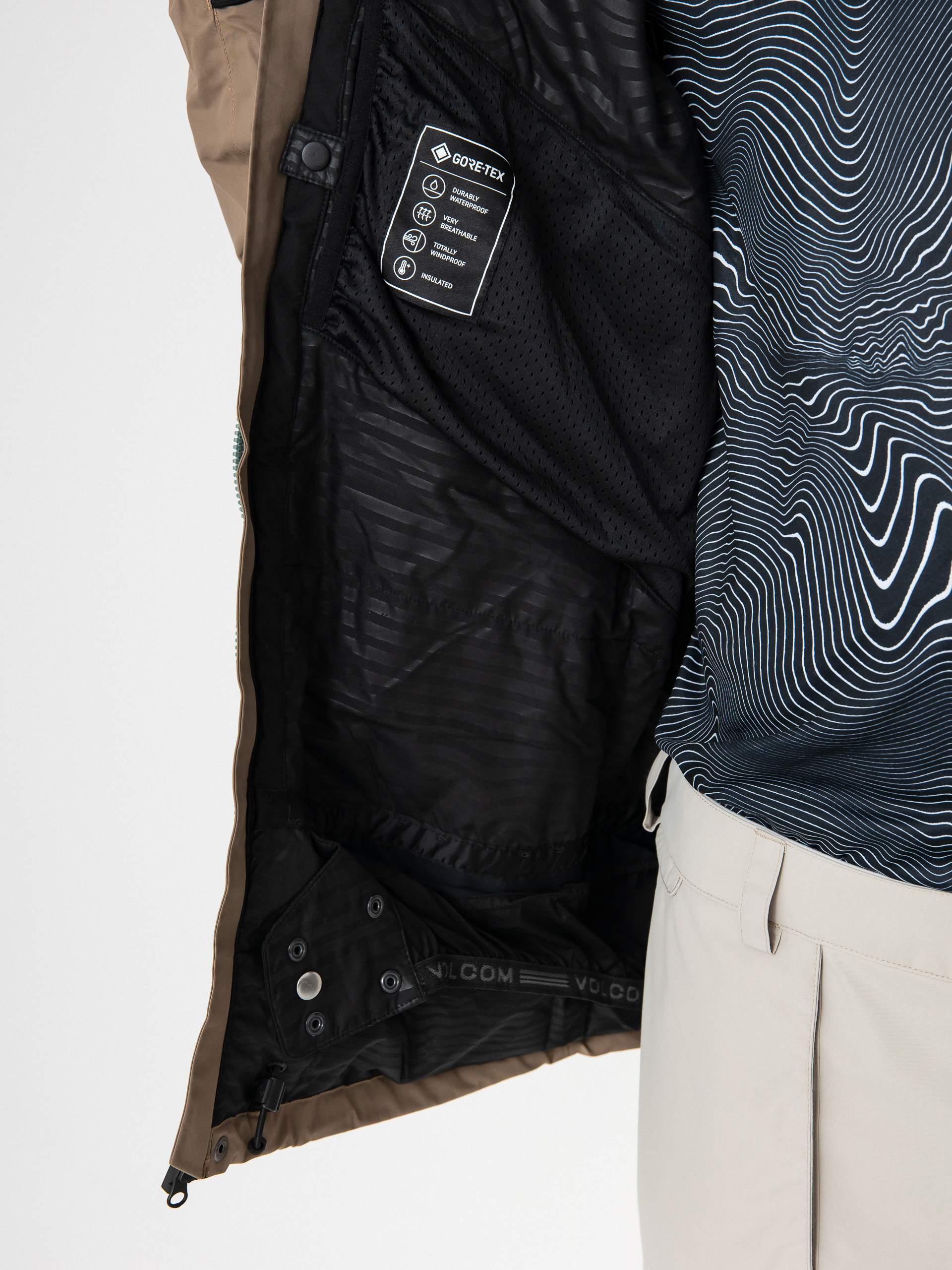 Pánská Snowboardová bunda Volcom L Ins Gore Tex (agave)