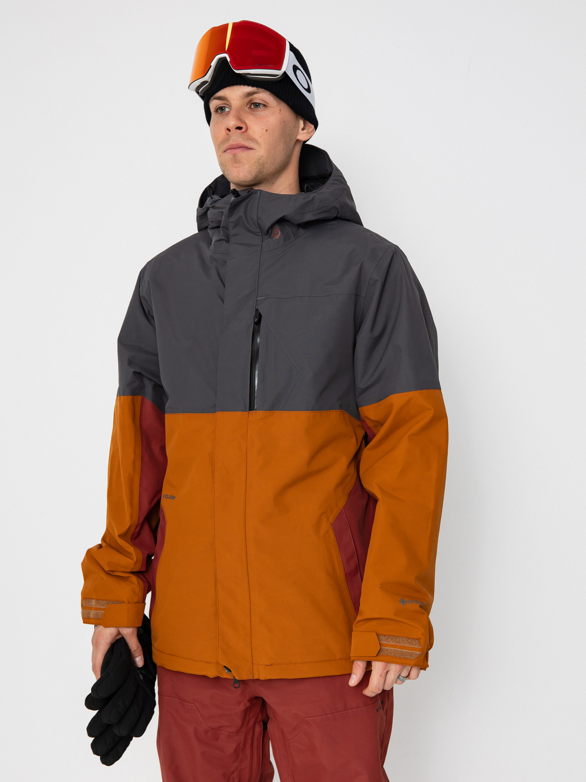 Pánská Snowboardová bunda Volcom L Ins Gore Tex (caramel)