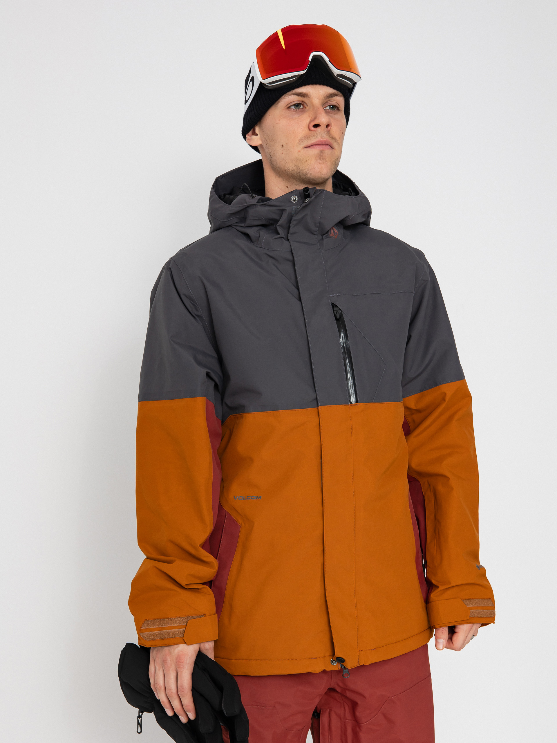 Pánská Snowboardová bunda Volcom L Ins Gore Tex (caramel)