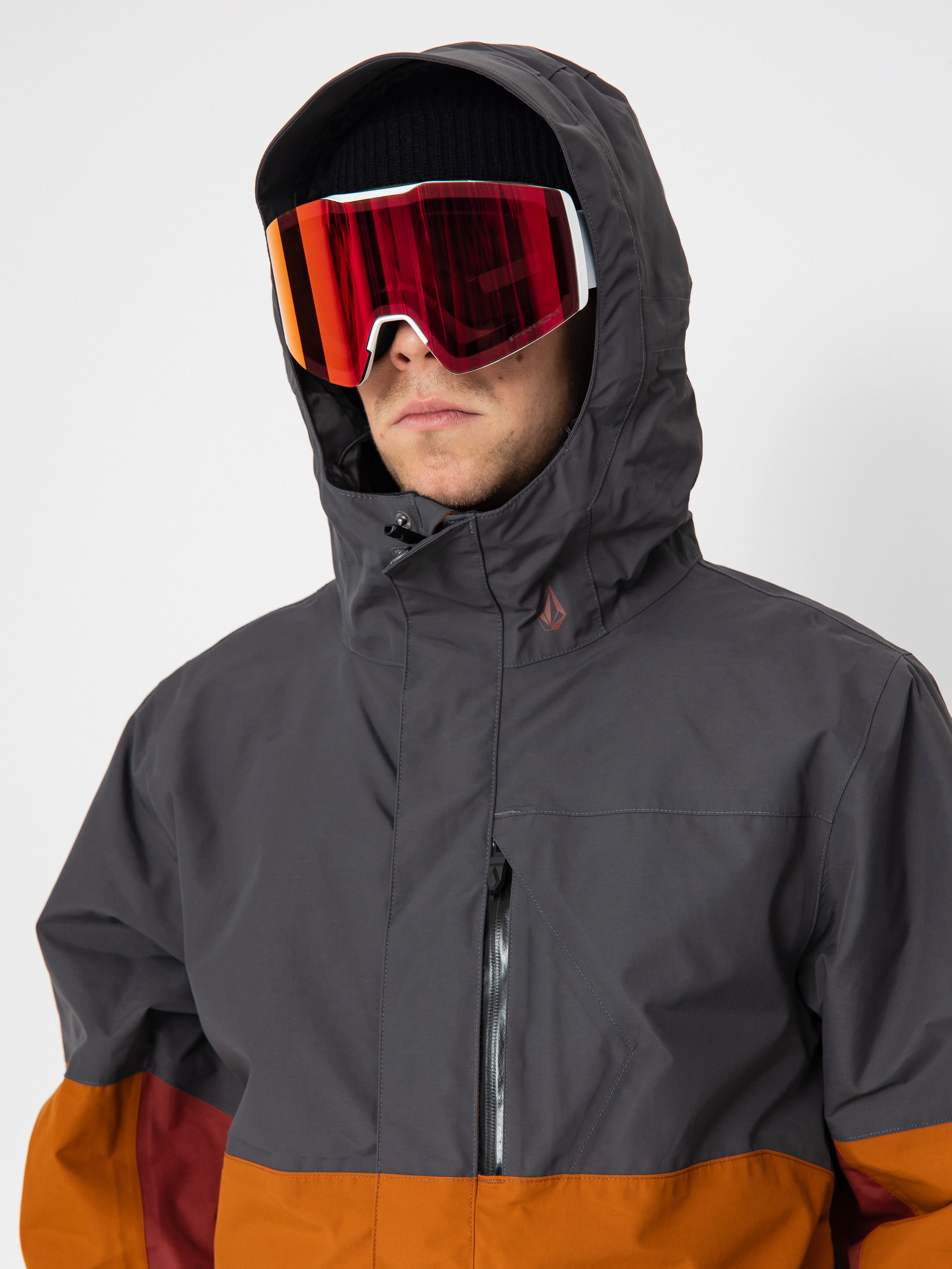 Pánská Snowboardová bunda Volcom L Ins Gore Tex (caramel)