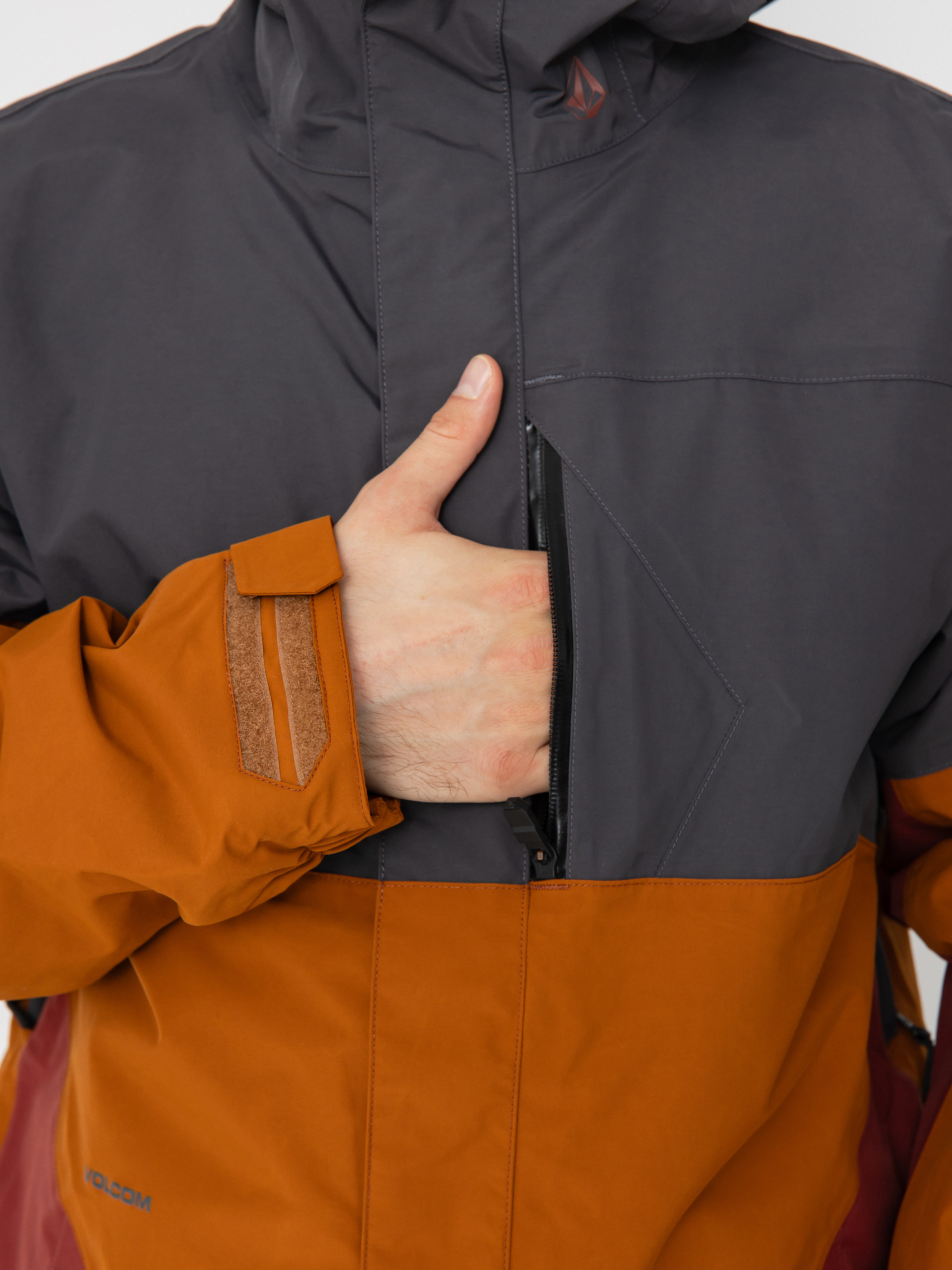 Pánská Snowboardová bunda Volcom L Ins Gore Tex (caramel)