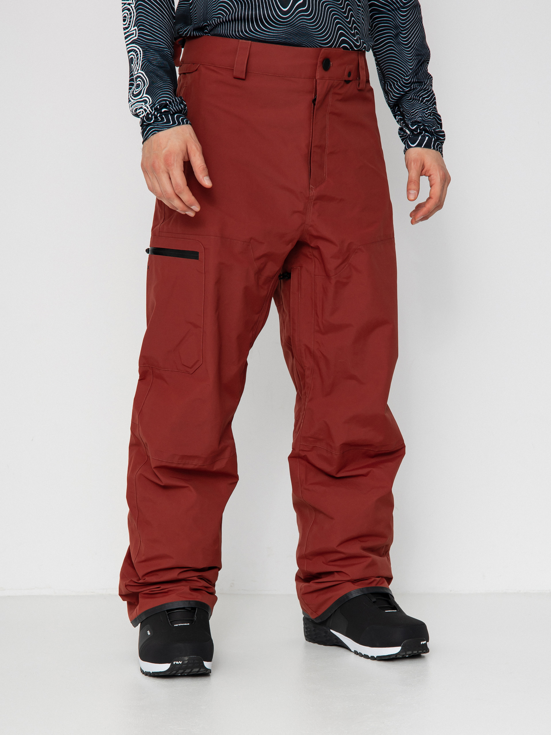 Pánské Snowboardové kalhoty  Volcom L Gore Tex (redwood)