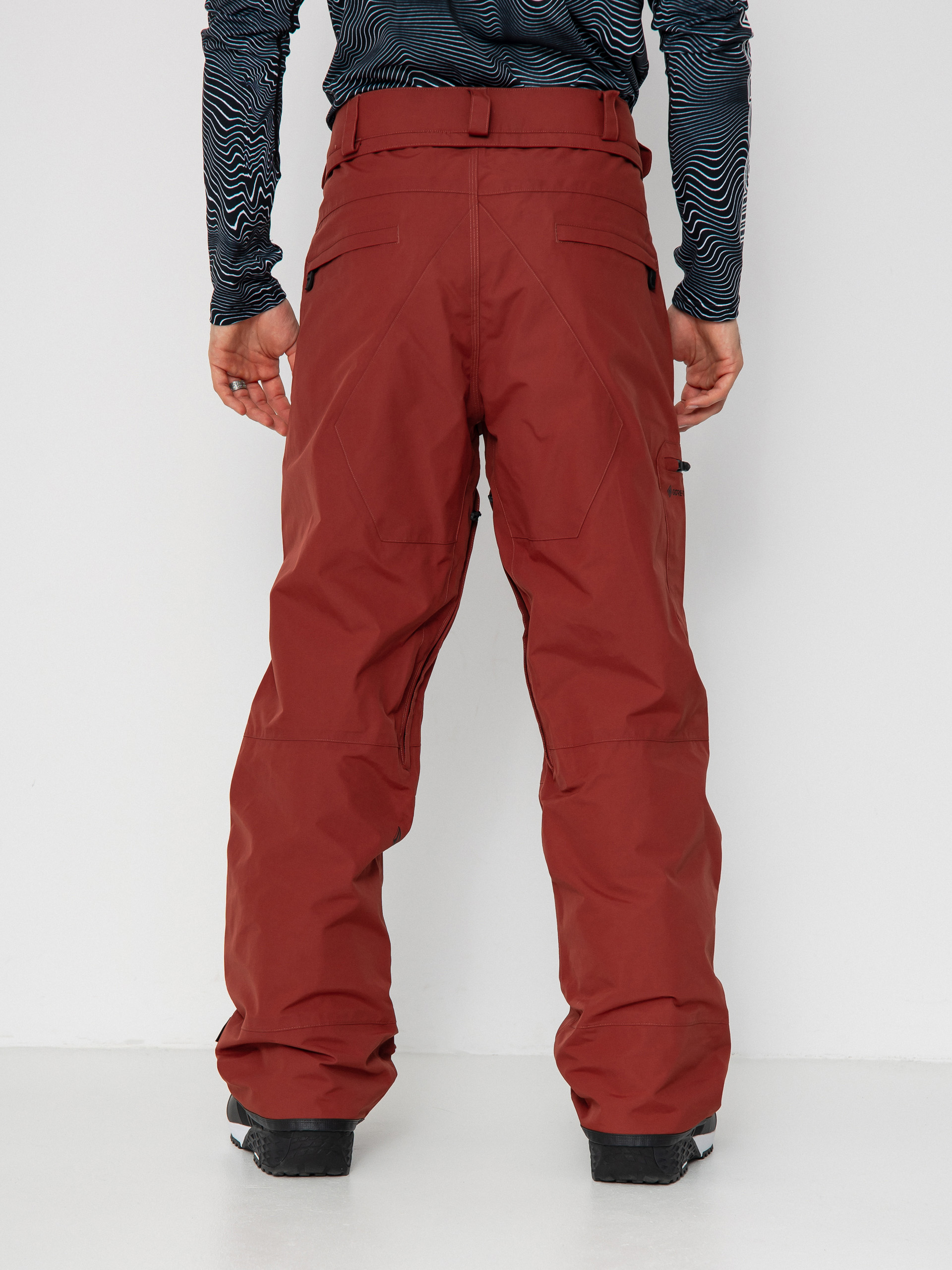 Pánské Snowboardové kalhoty  Volcom L Gore Tex (redwood)