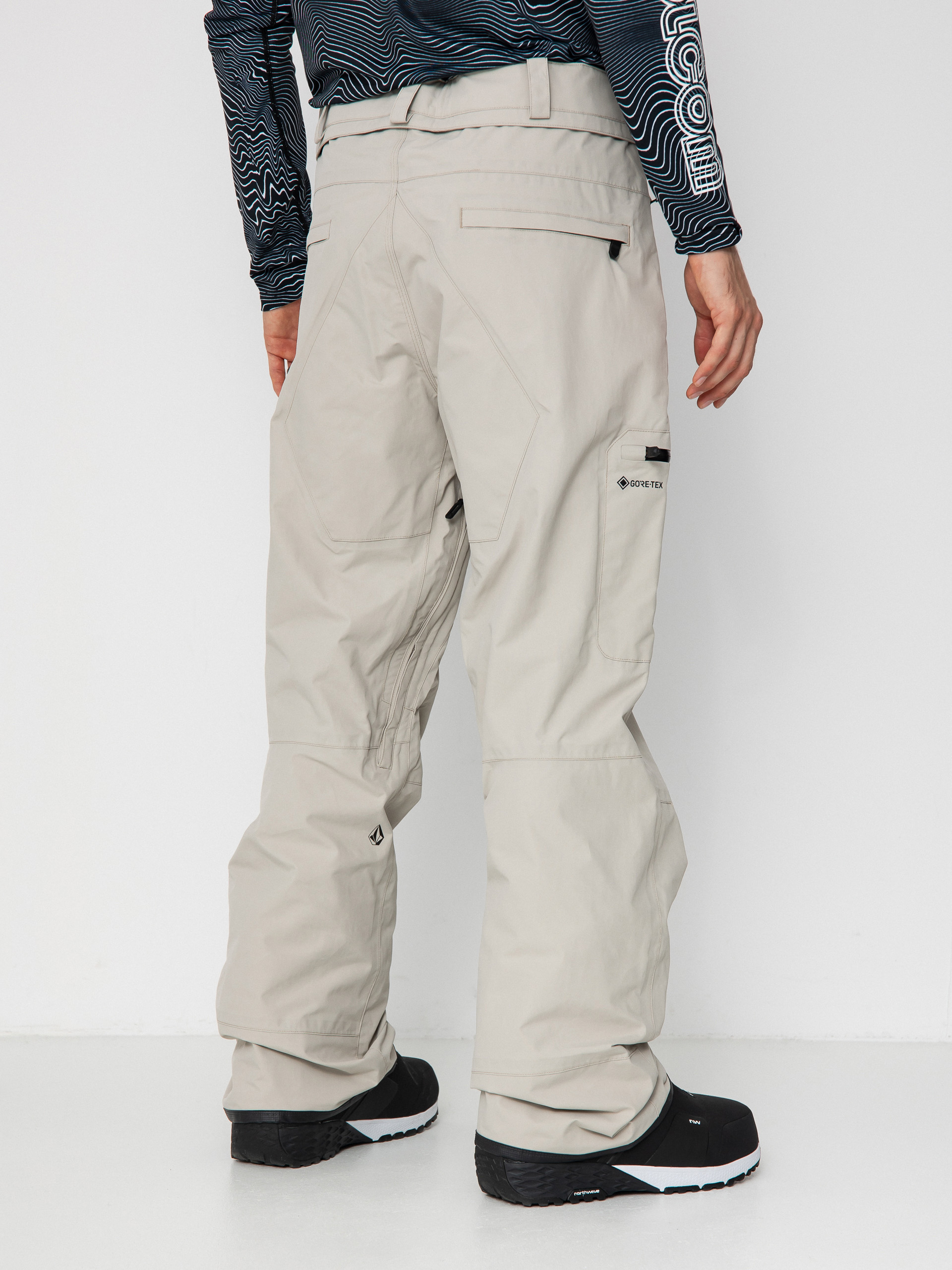 Pánské Snowboardové kalhoty  Volcom L Gore Tex (stone)