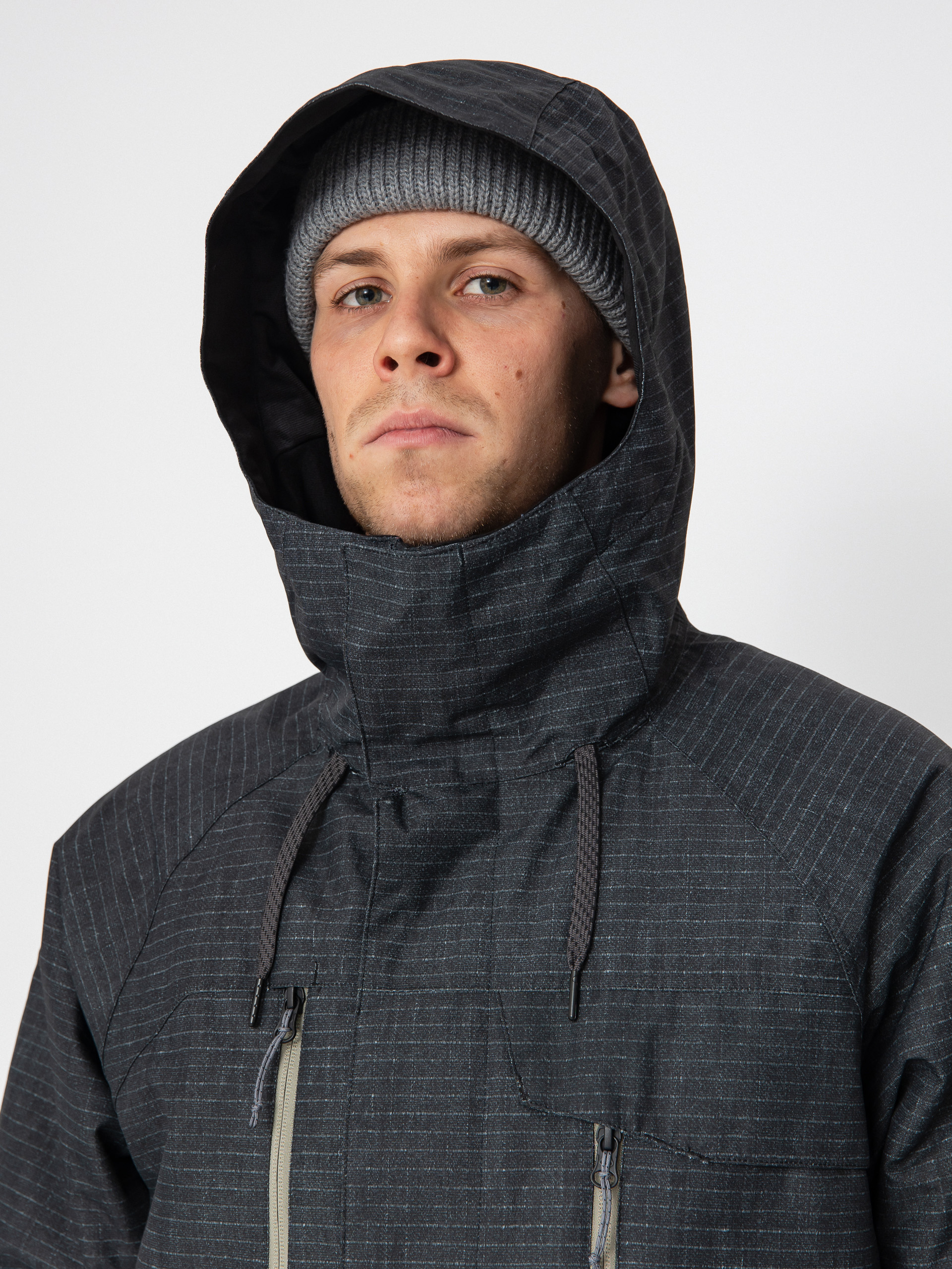 Pánská Snowboardová bunda 686 Geo Insulated (black ripstop colorblock)